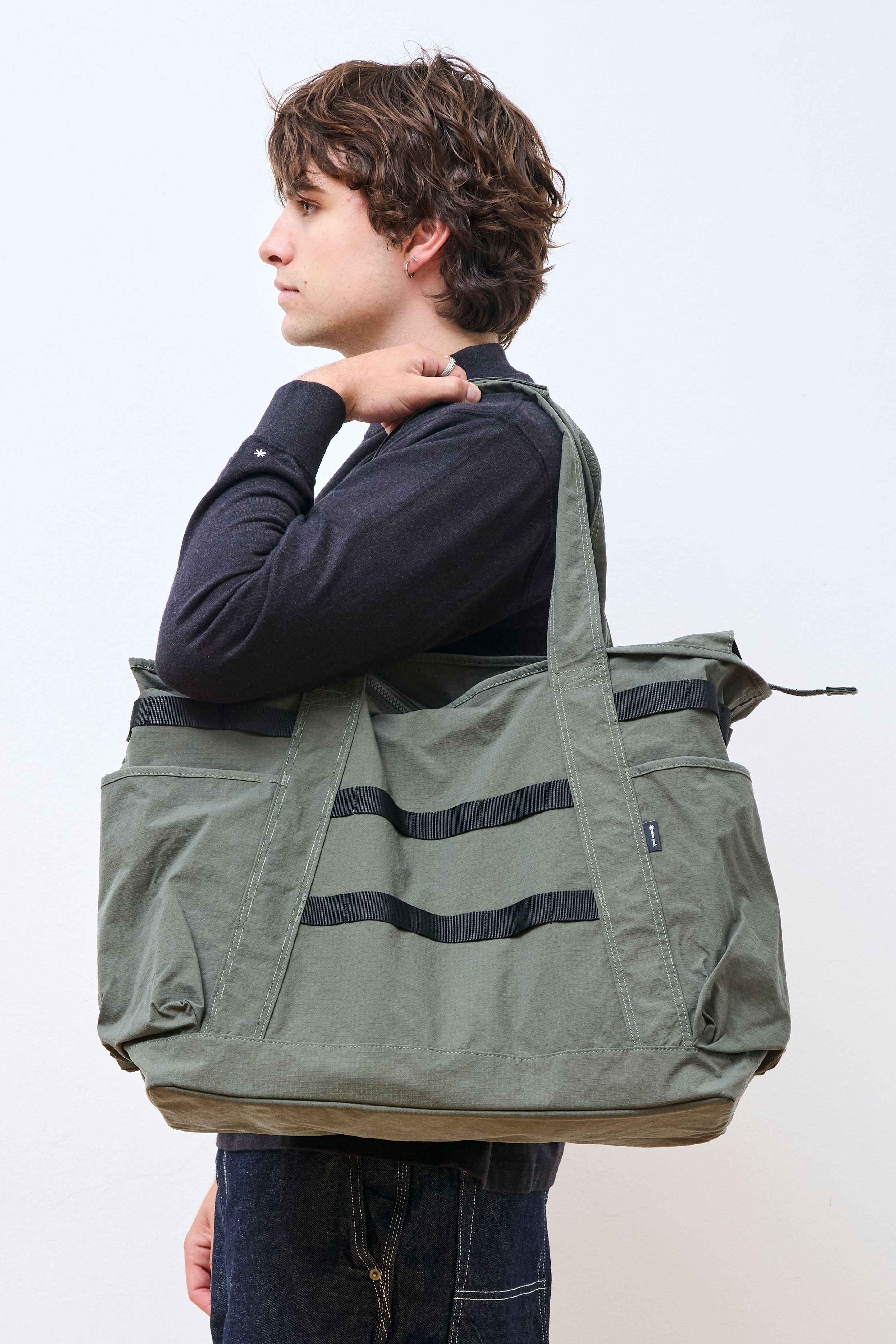 Lightweight Taslan Ripstop Tote Bag Olive