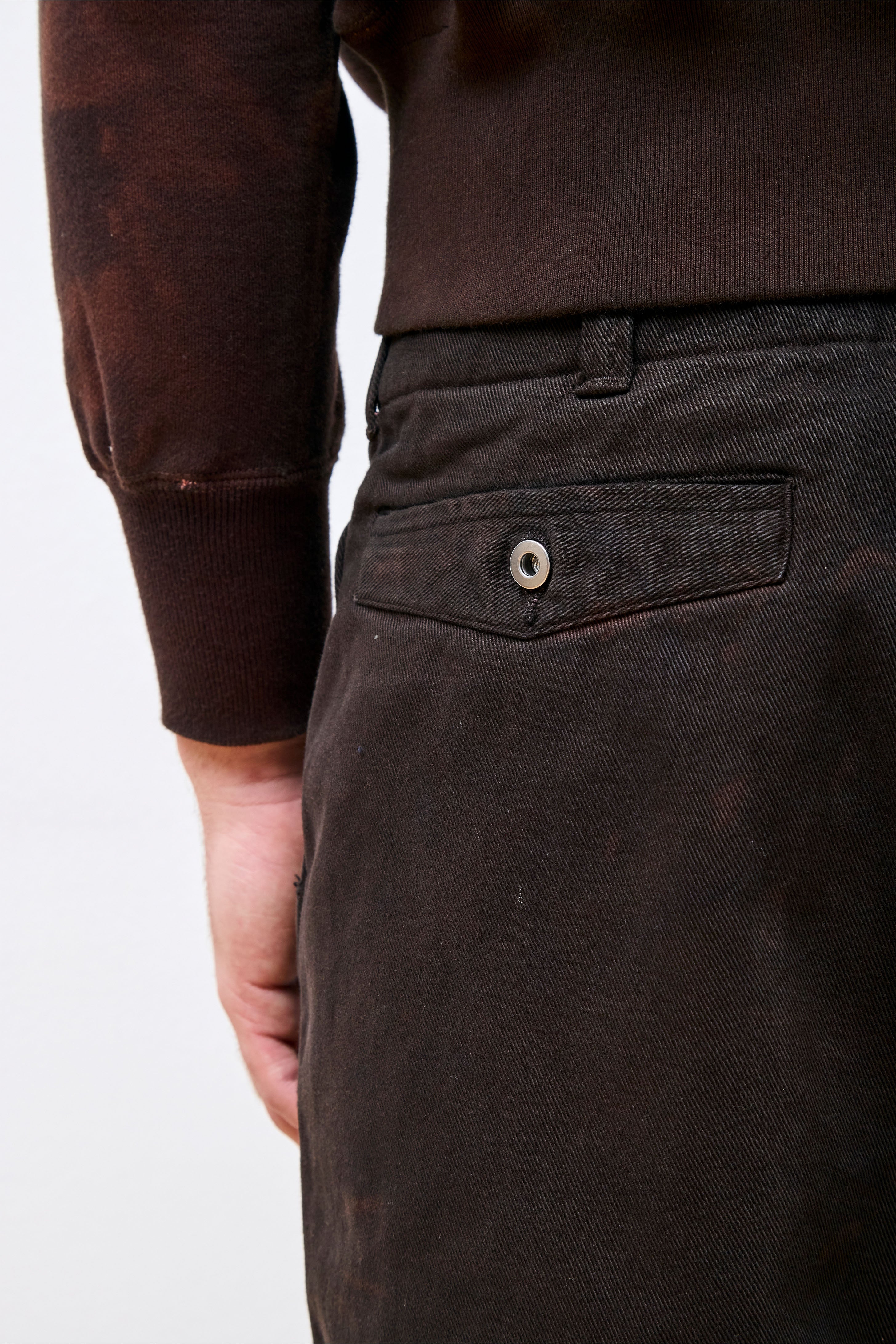 Lot.202 Engineer Trousers Mix Brown