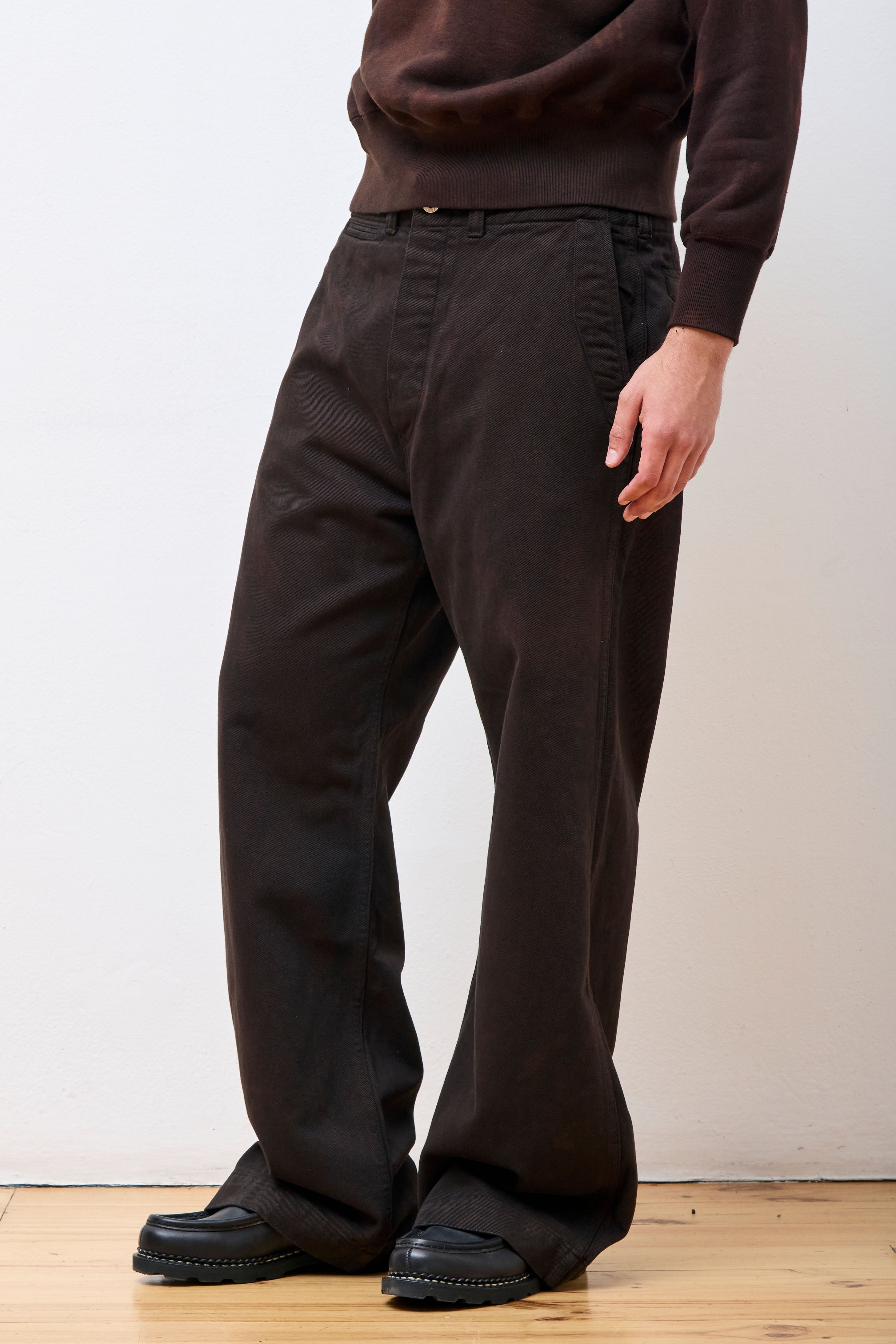 Lot.202 Engineer Trousers Mix Brown