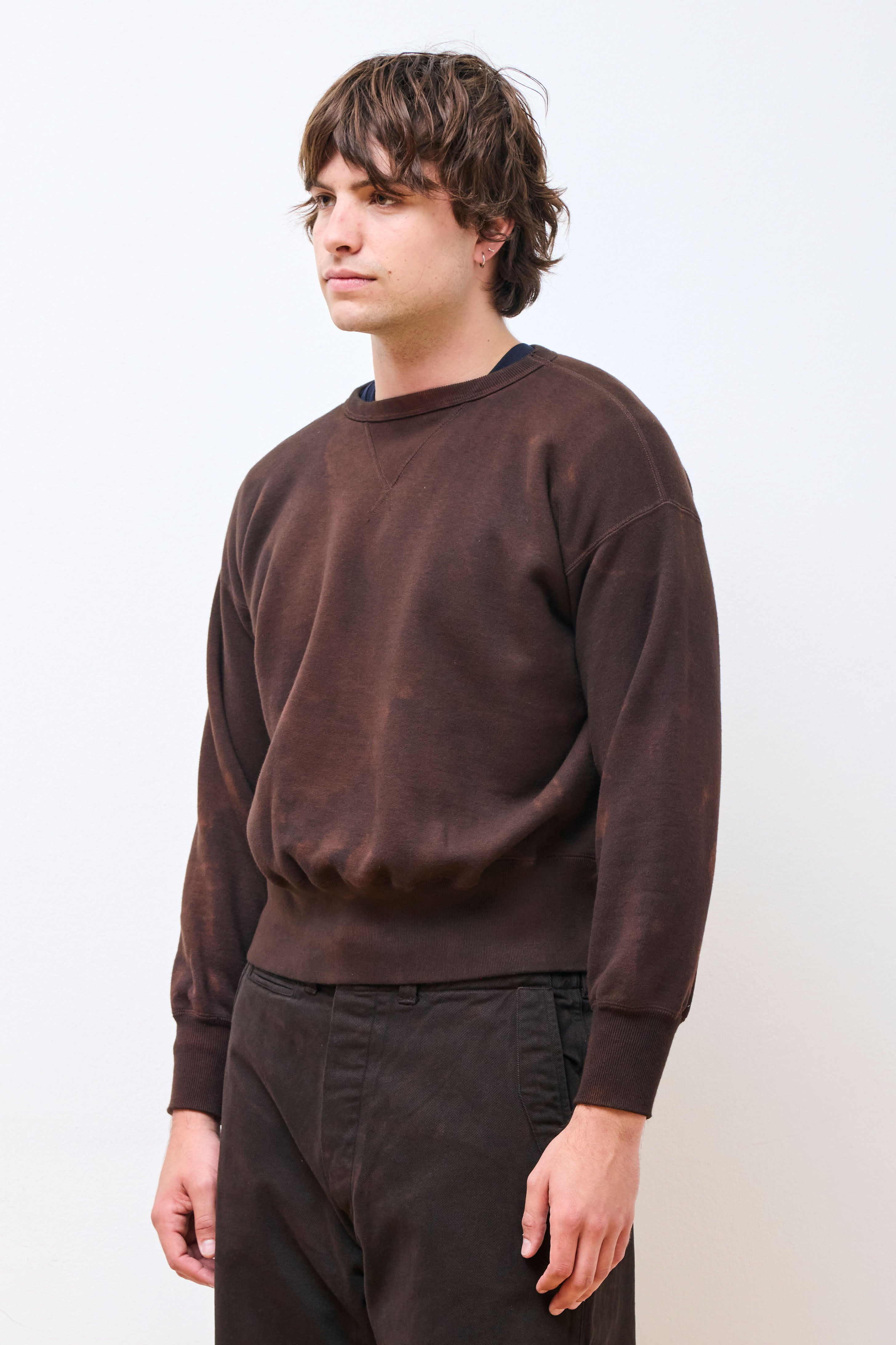 Lot.603 Sweat Shirt Mix Brown