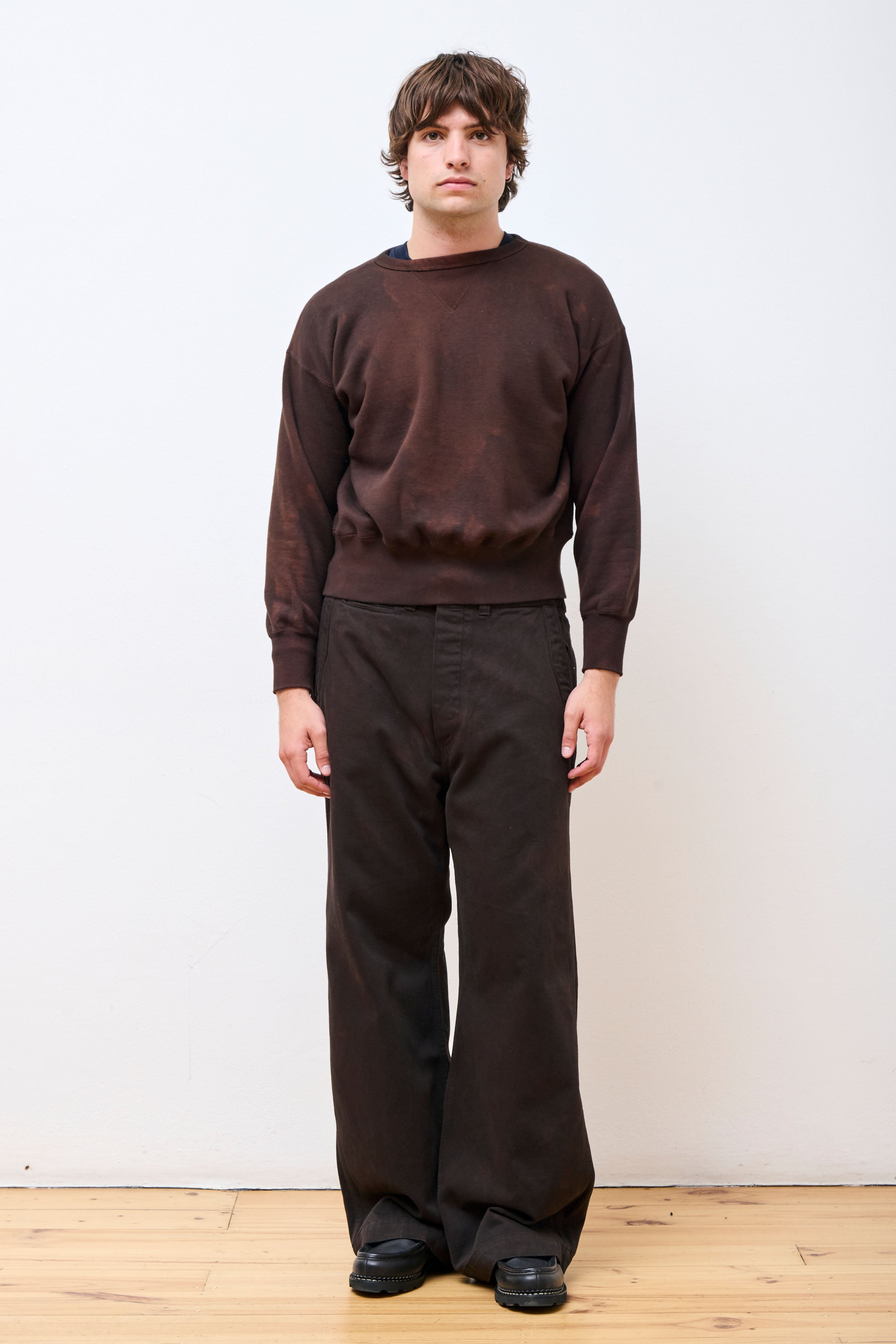 Lot.603 Sweat Shirt Mix Brown