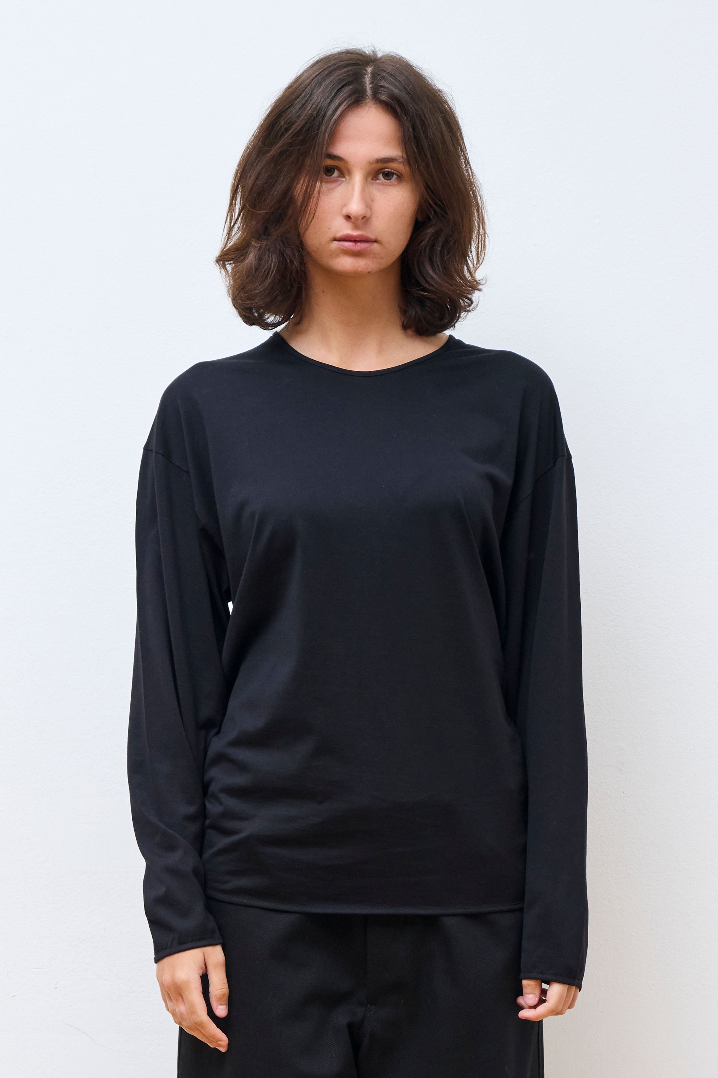 Ls Relaxed Tee Black