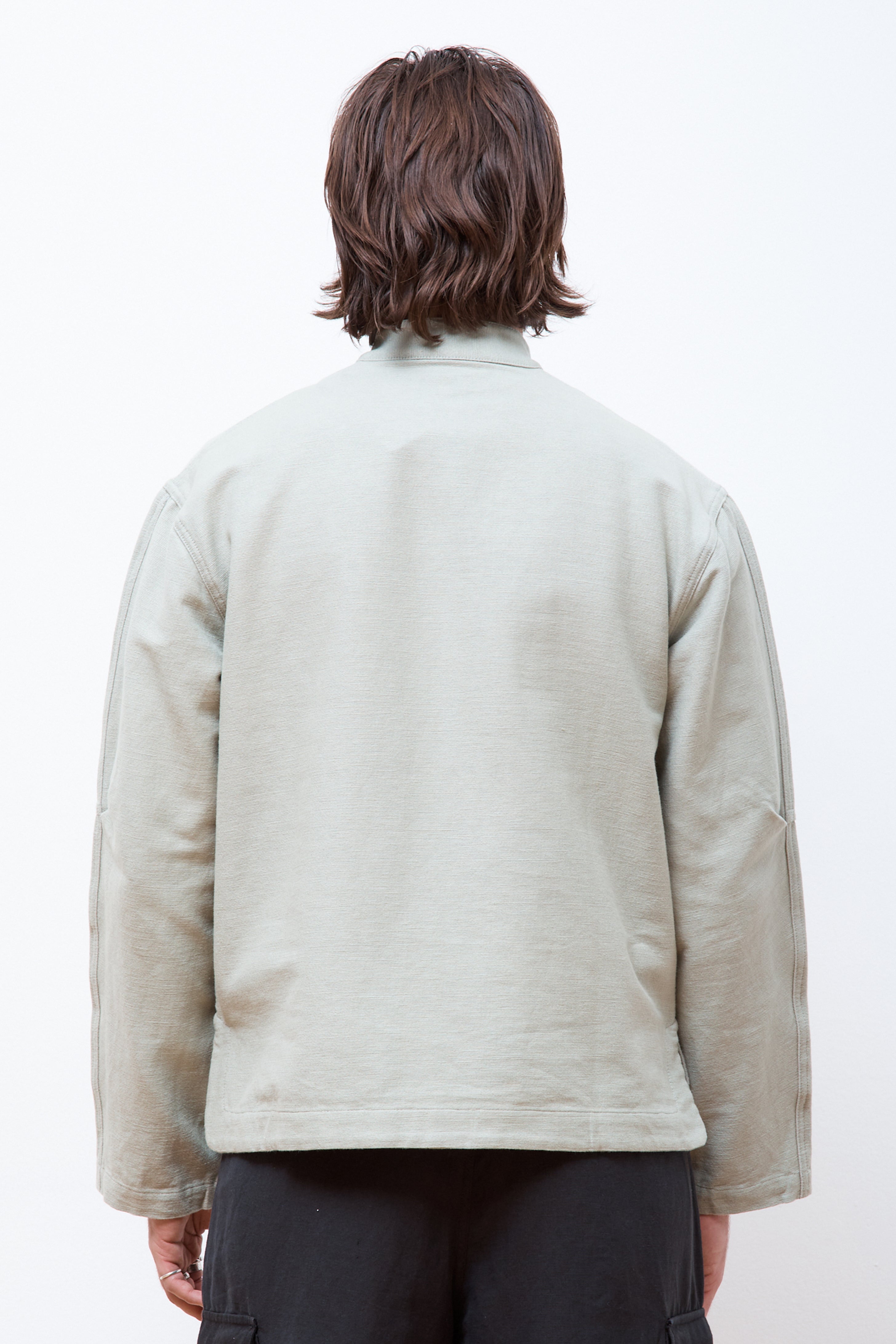 Asym Monk Shirt Sage