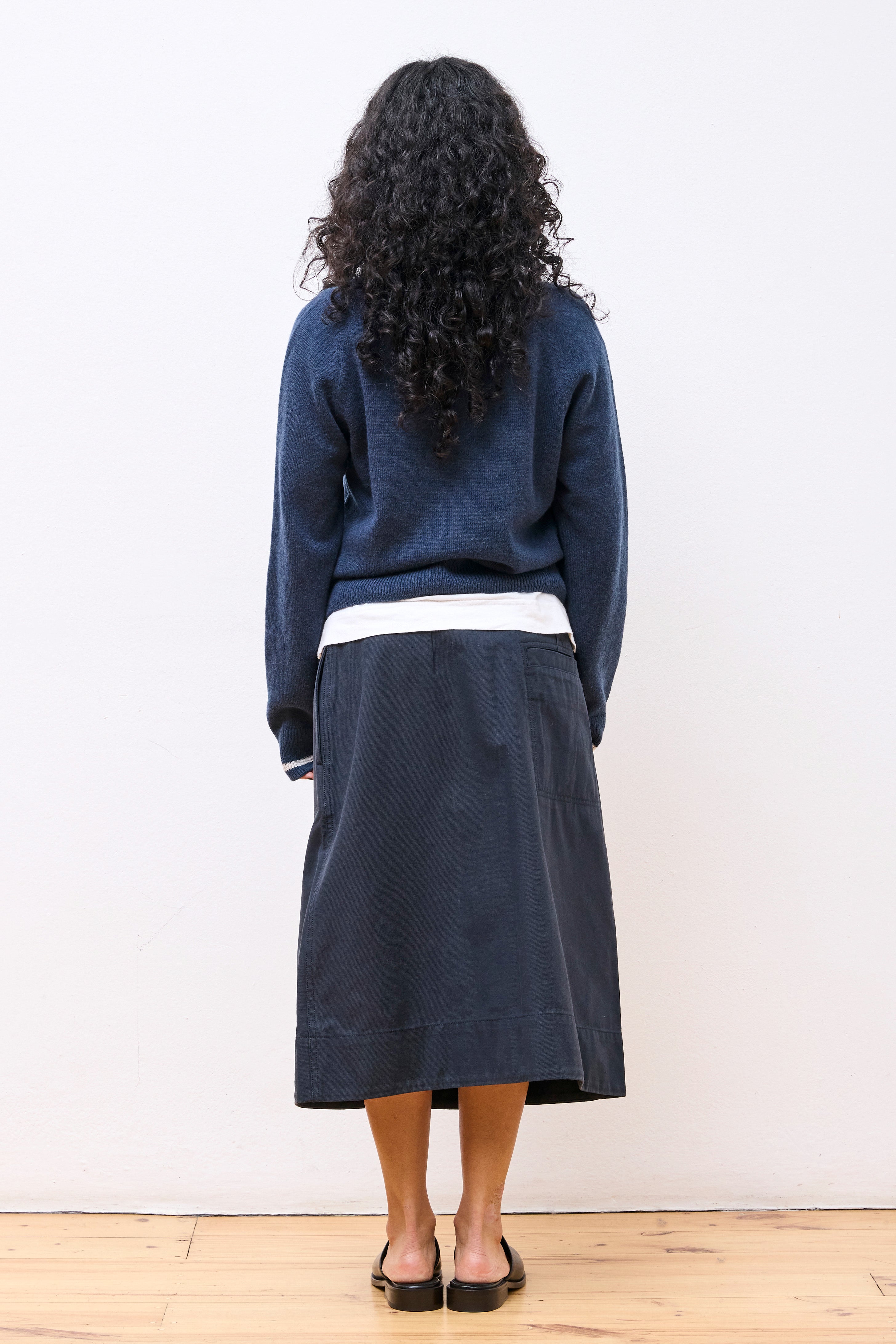 MHL Cropped Cardigan Dark Navy