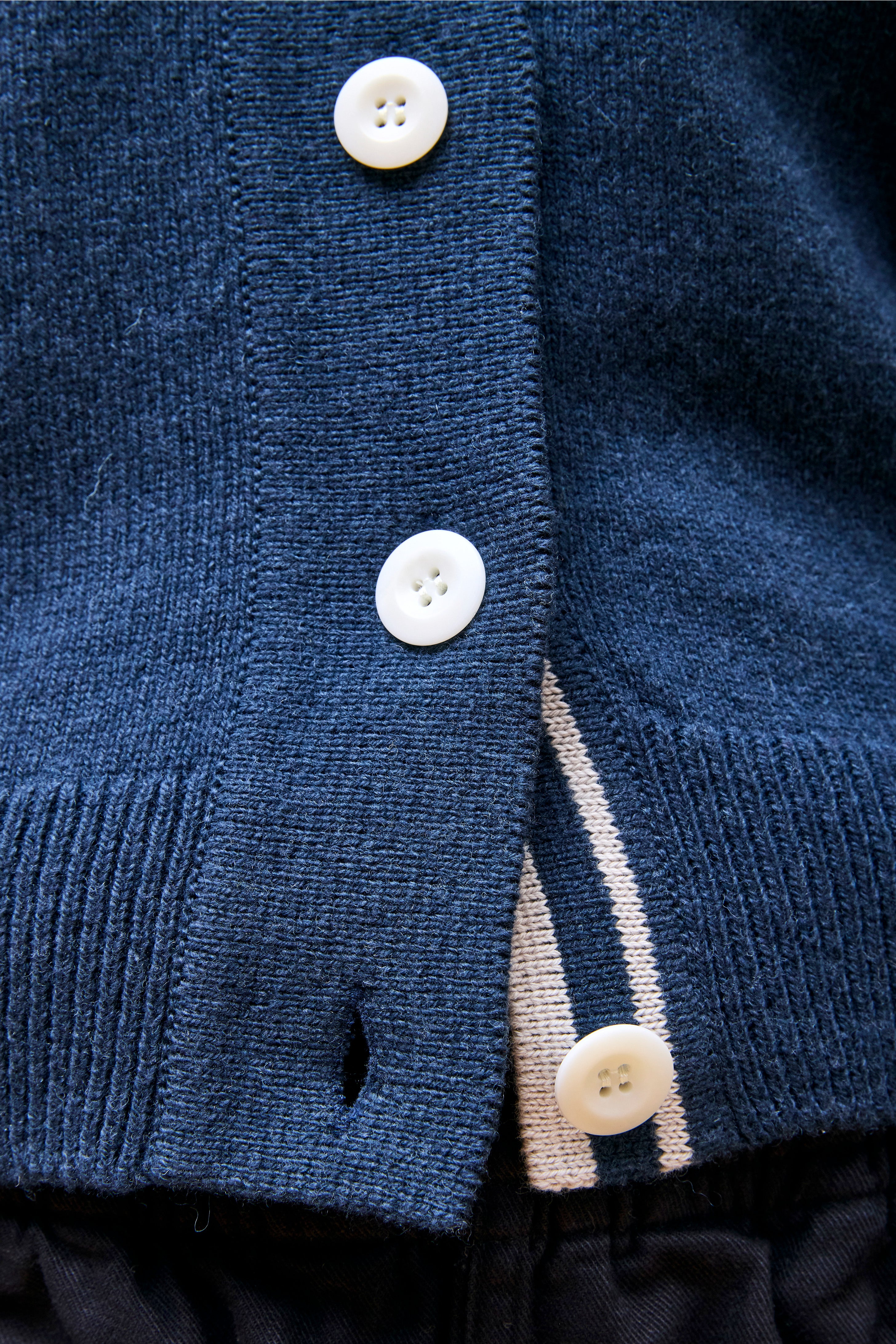 MHL Cropped Cardigan Dark Navy