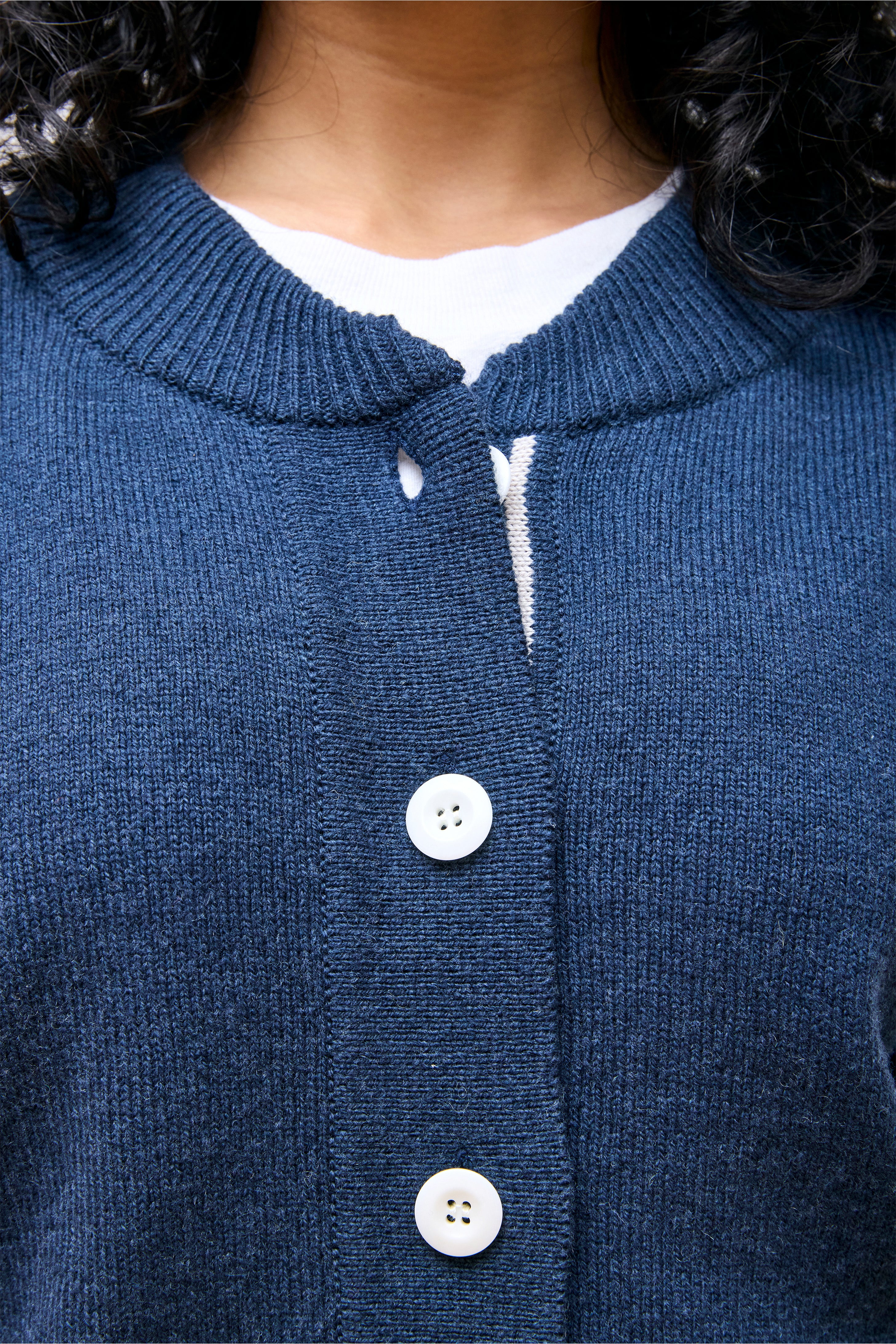 MHL Cropped Cardigan Dark Navy