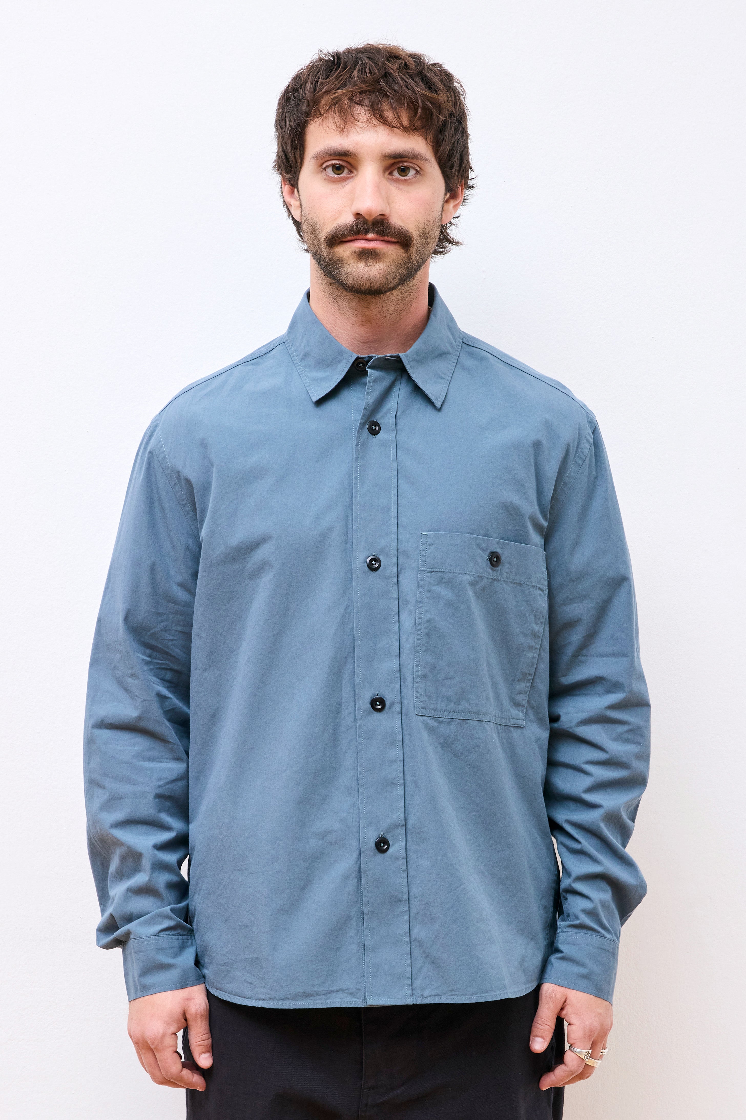 MHL Overall Shirt Mineral Blue
