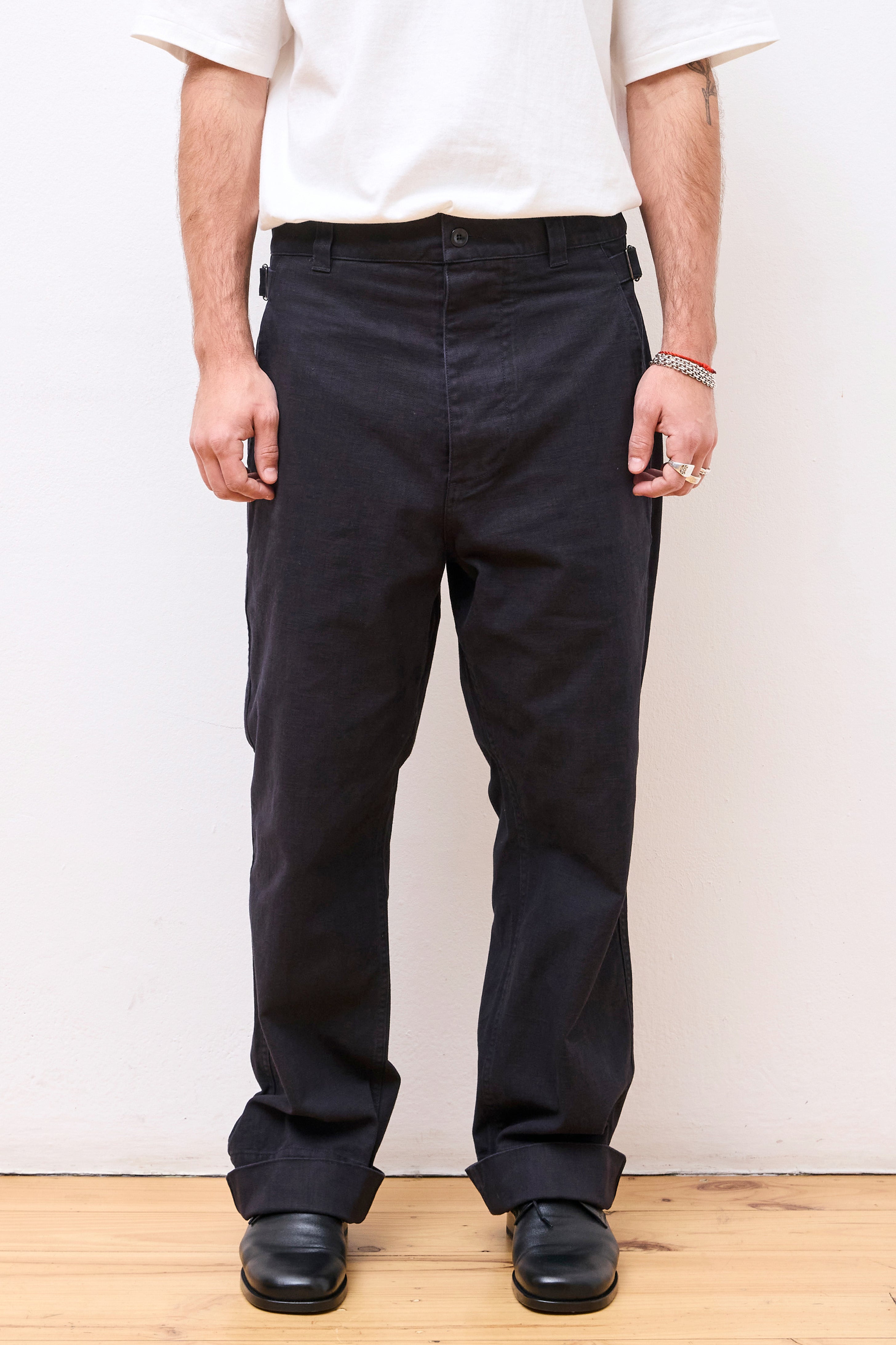 MHL Waist Tab Chino Indigo