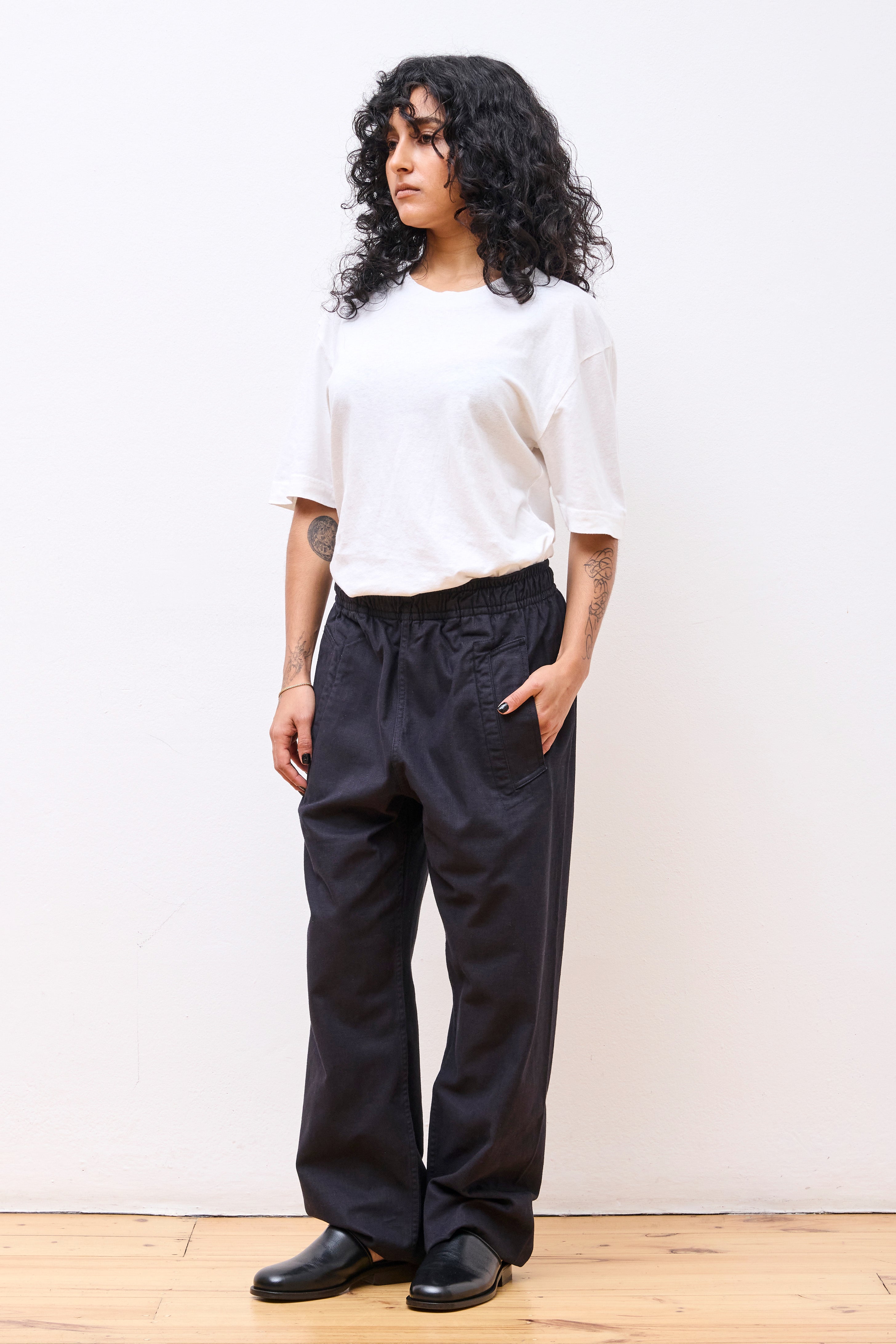 MHL Wide Leg Trouser Indigo
