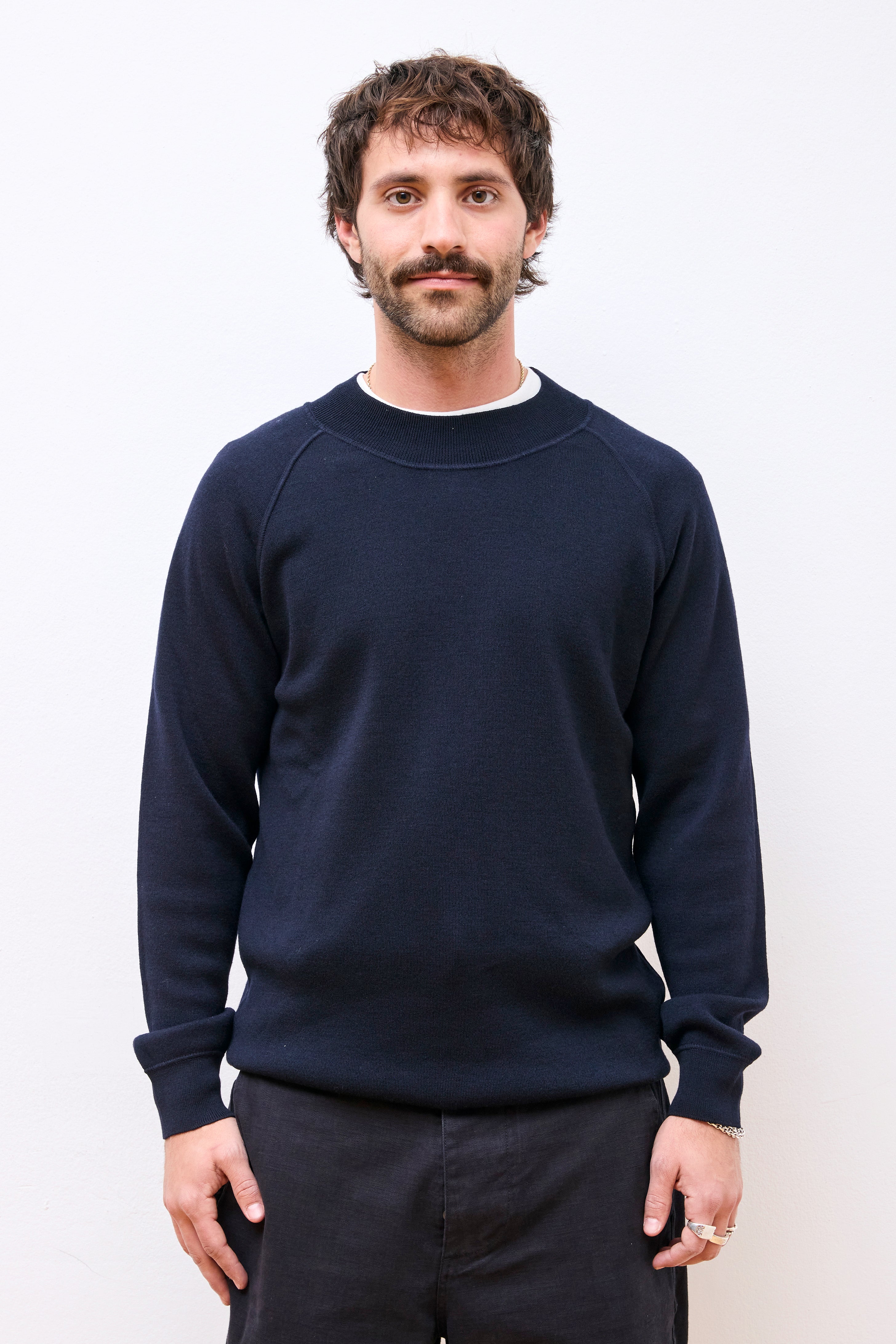 MHL Wide Neck Crew Sweatshirt Ink