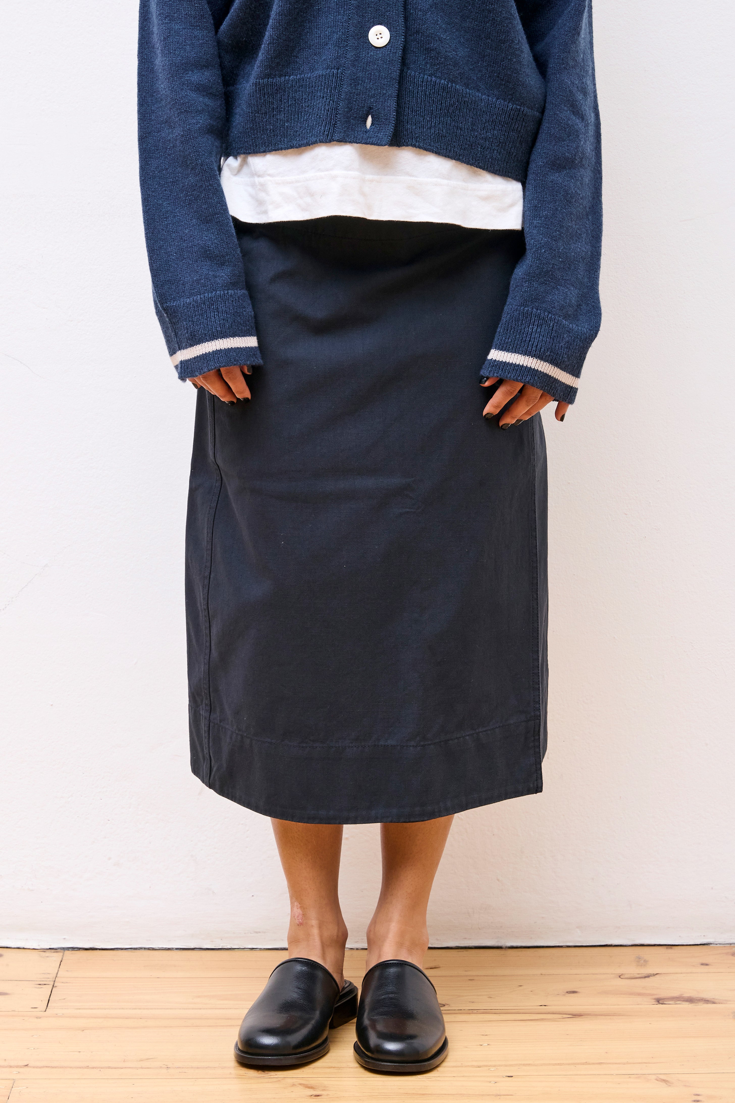MHL Wrap Overskirt Navy