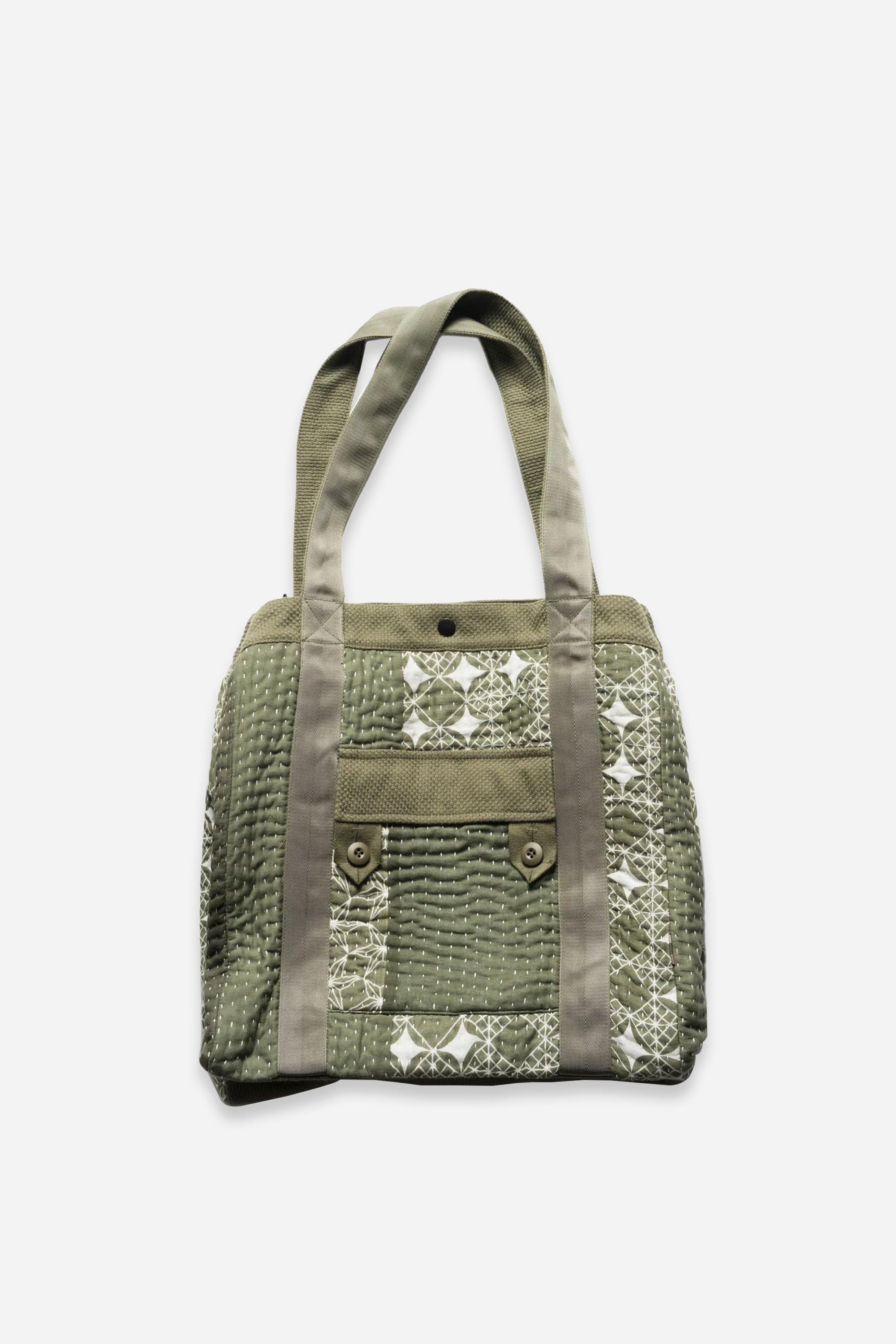 Maha Dry Goods Tote Bag Ecru/Olive