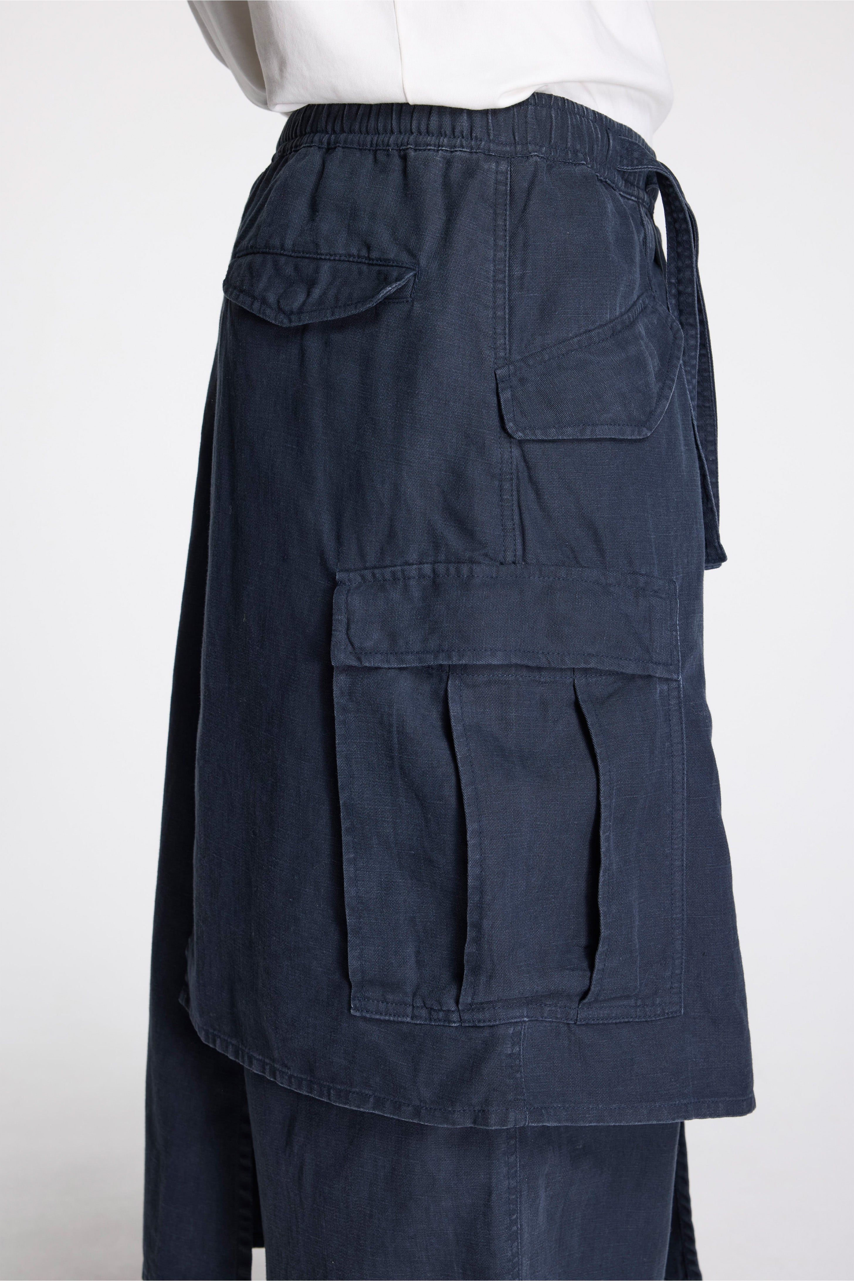 Asym Cargo Hakama Pants Navy