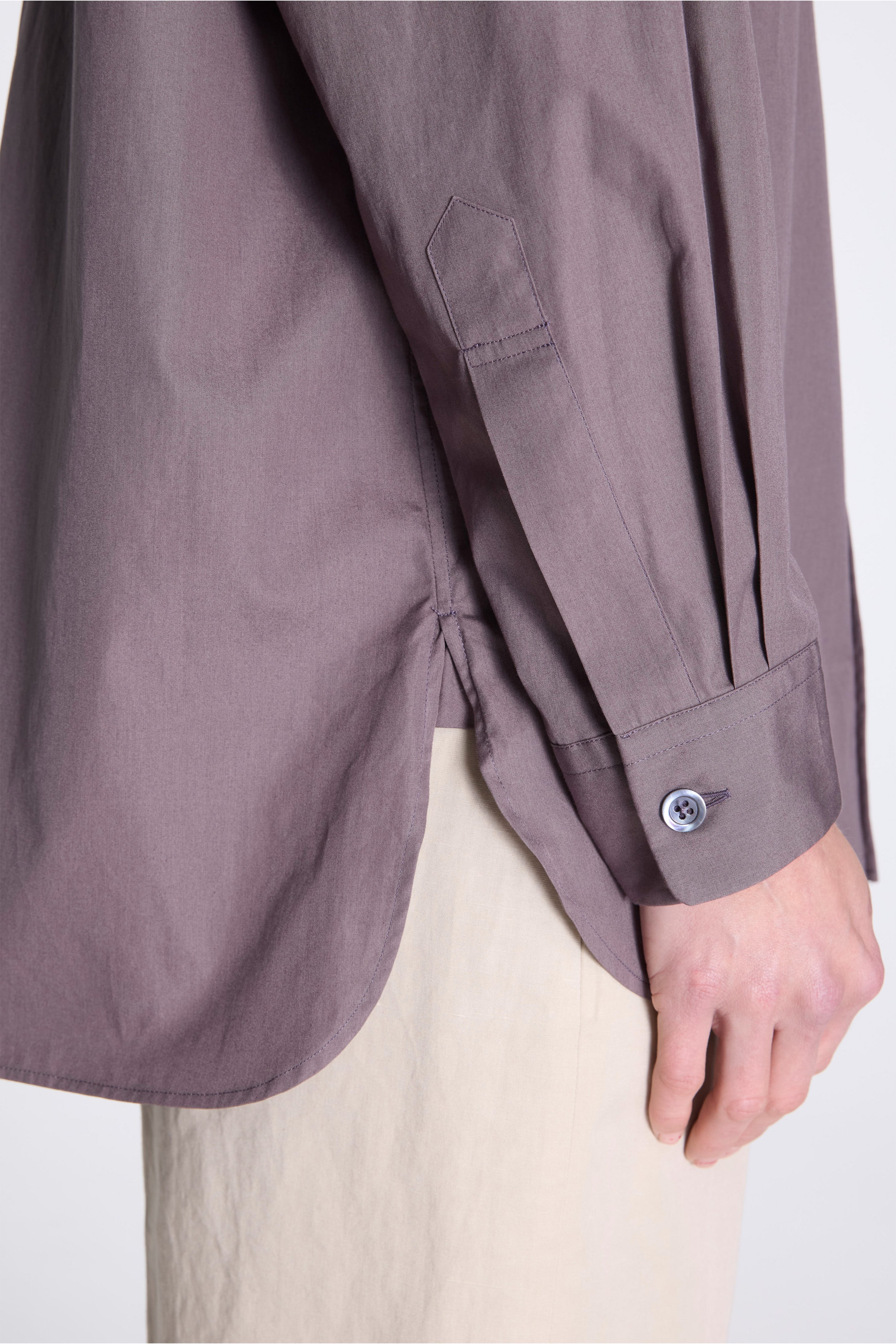 Inverted Pleat Shirt Ash