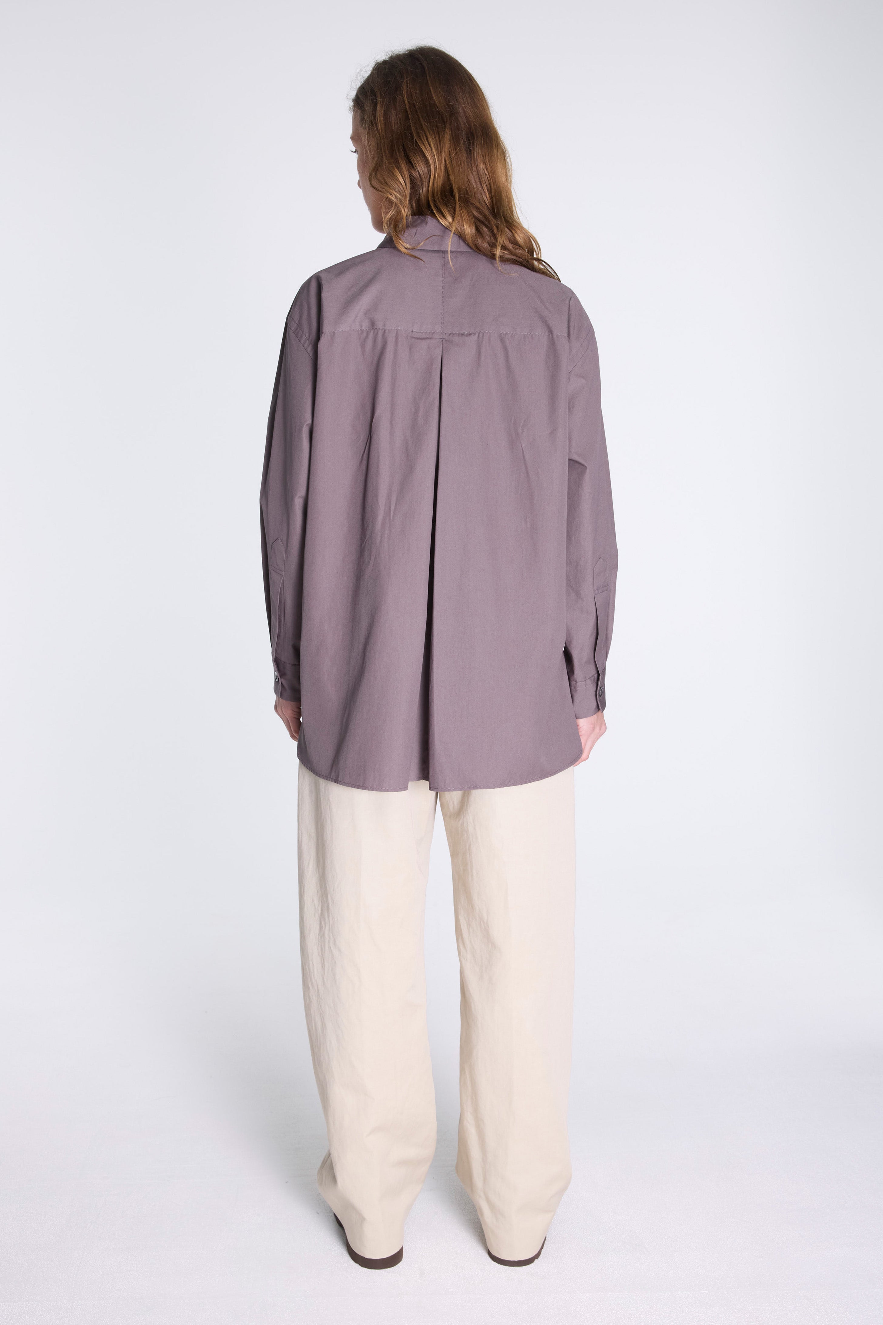 Inverted Pleat Shirt Ash