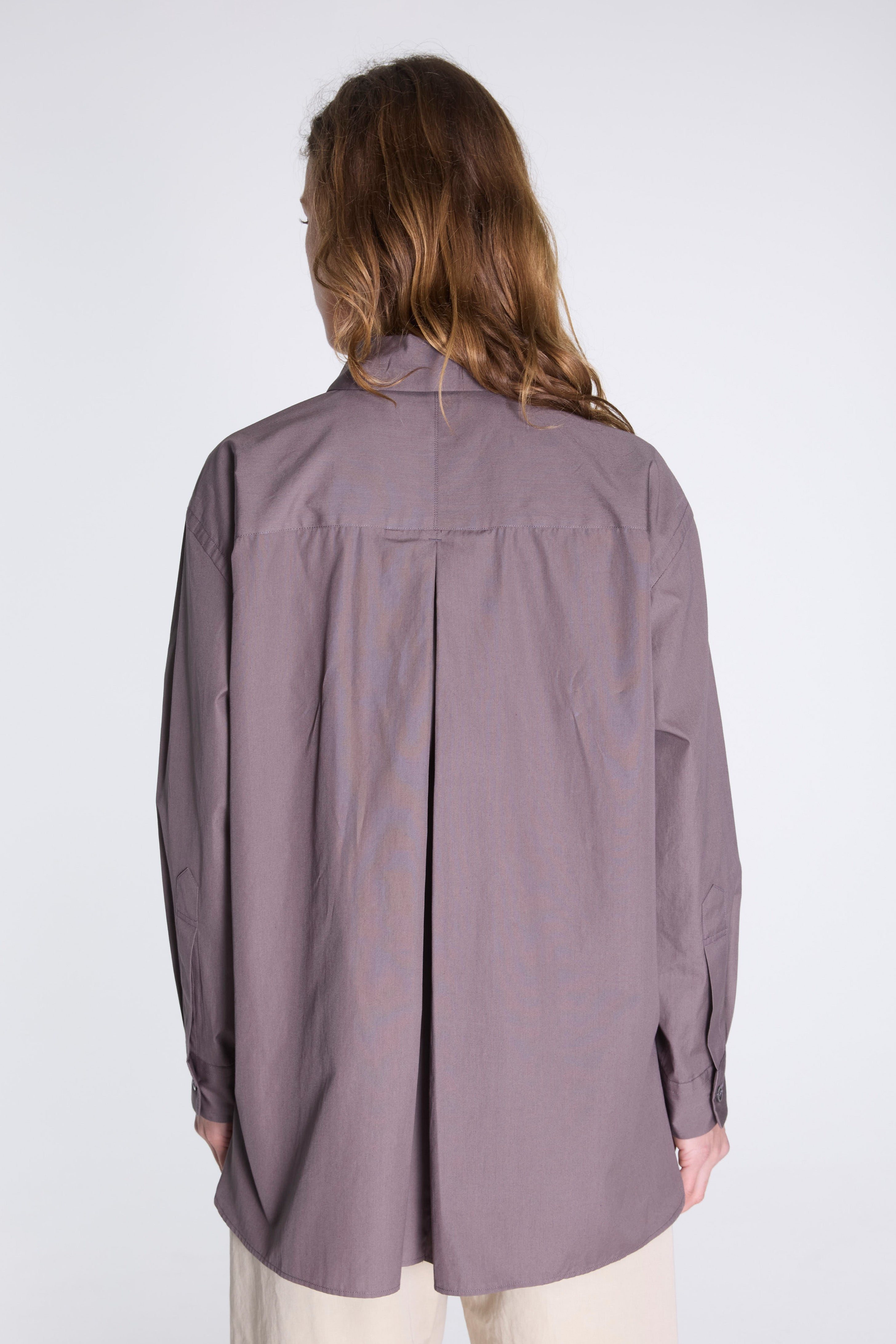 Inverted Pleat Shirt Ash
