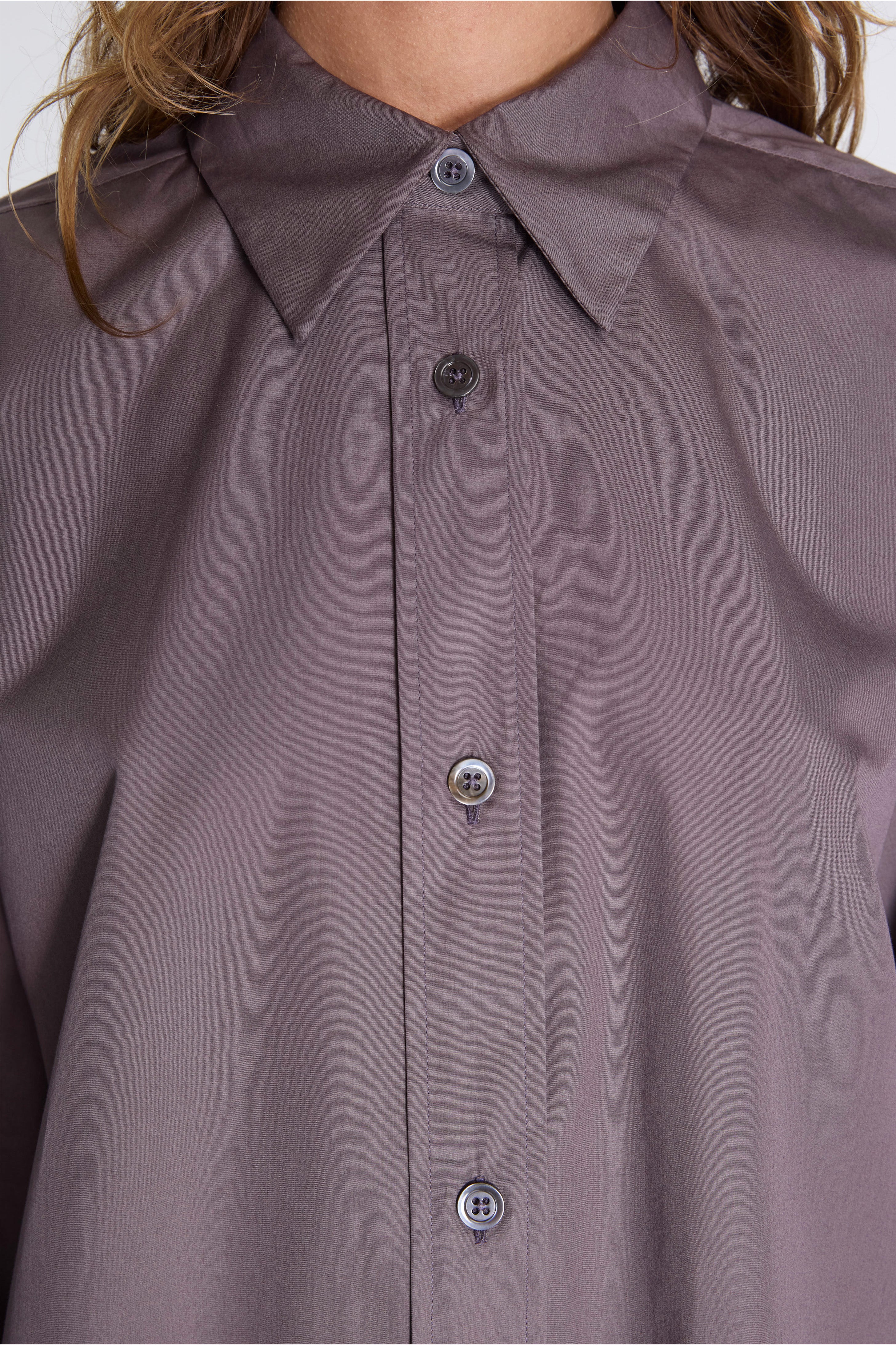 Inverted Pleat Shirt Ash