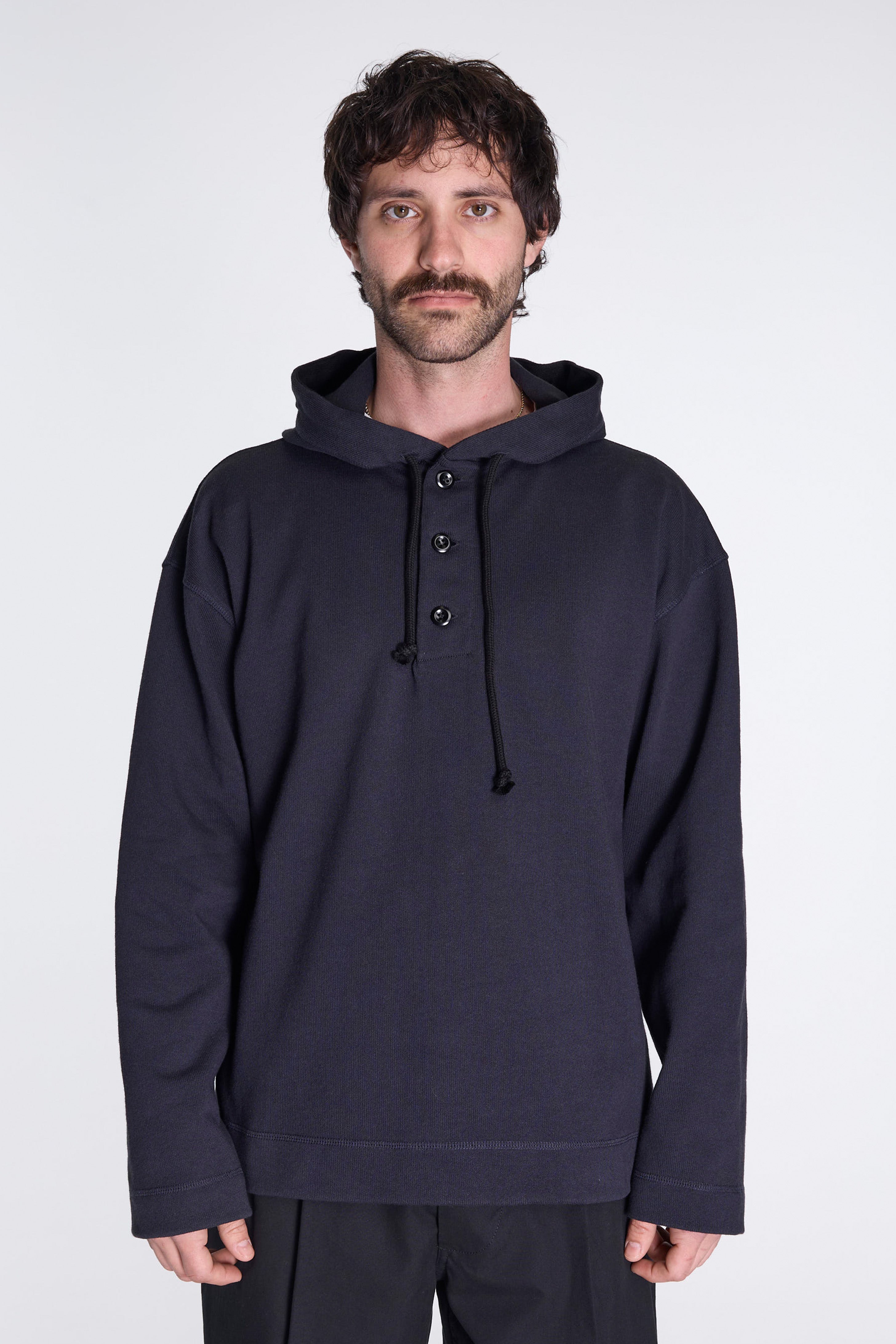 MHL Button Hoodie Ink