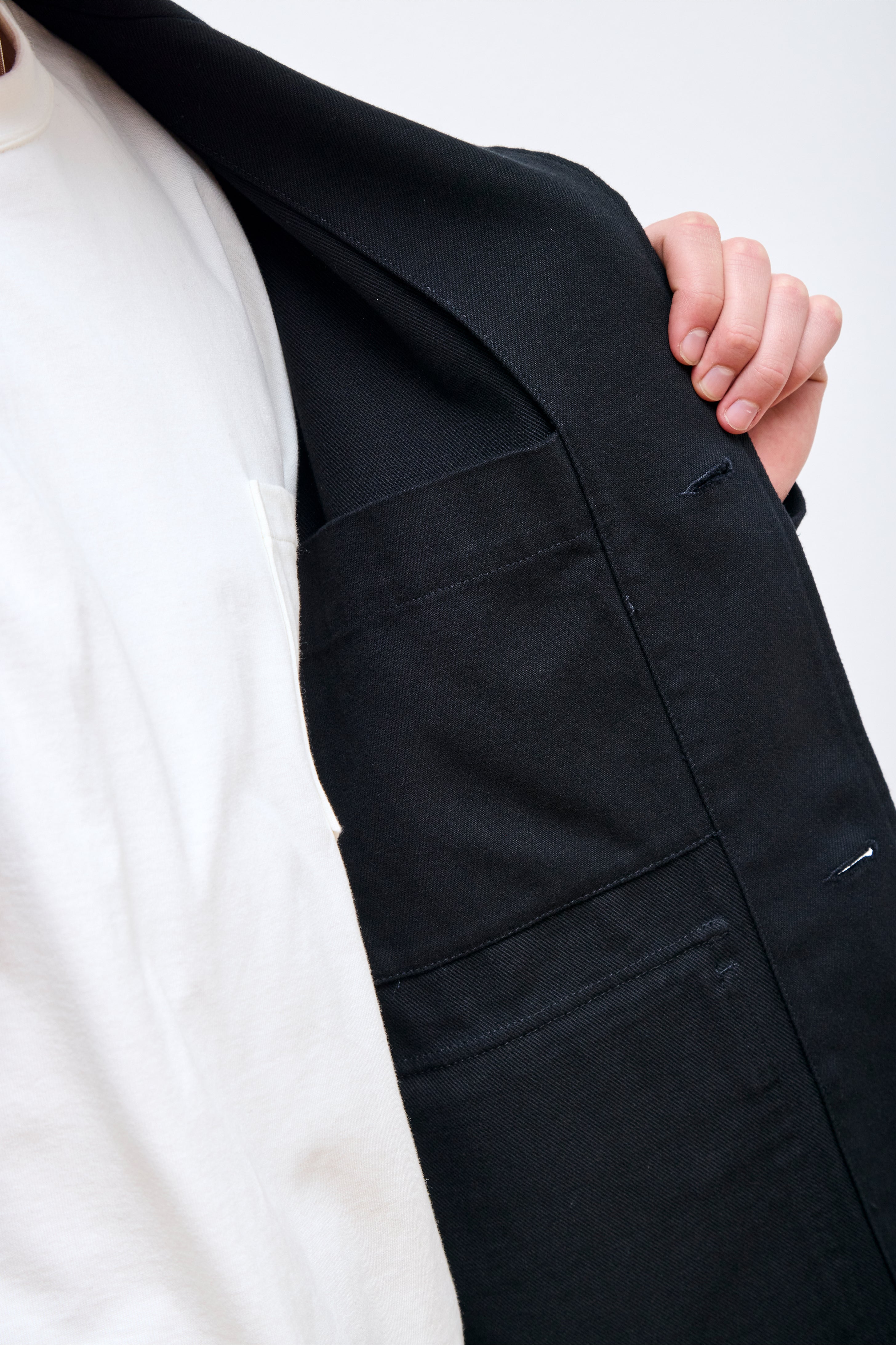 MHL Flap Pocket Blazer Off Black