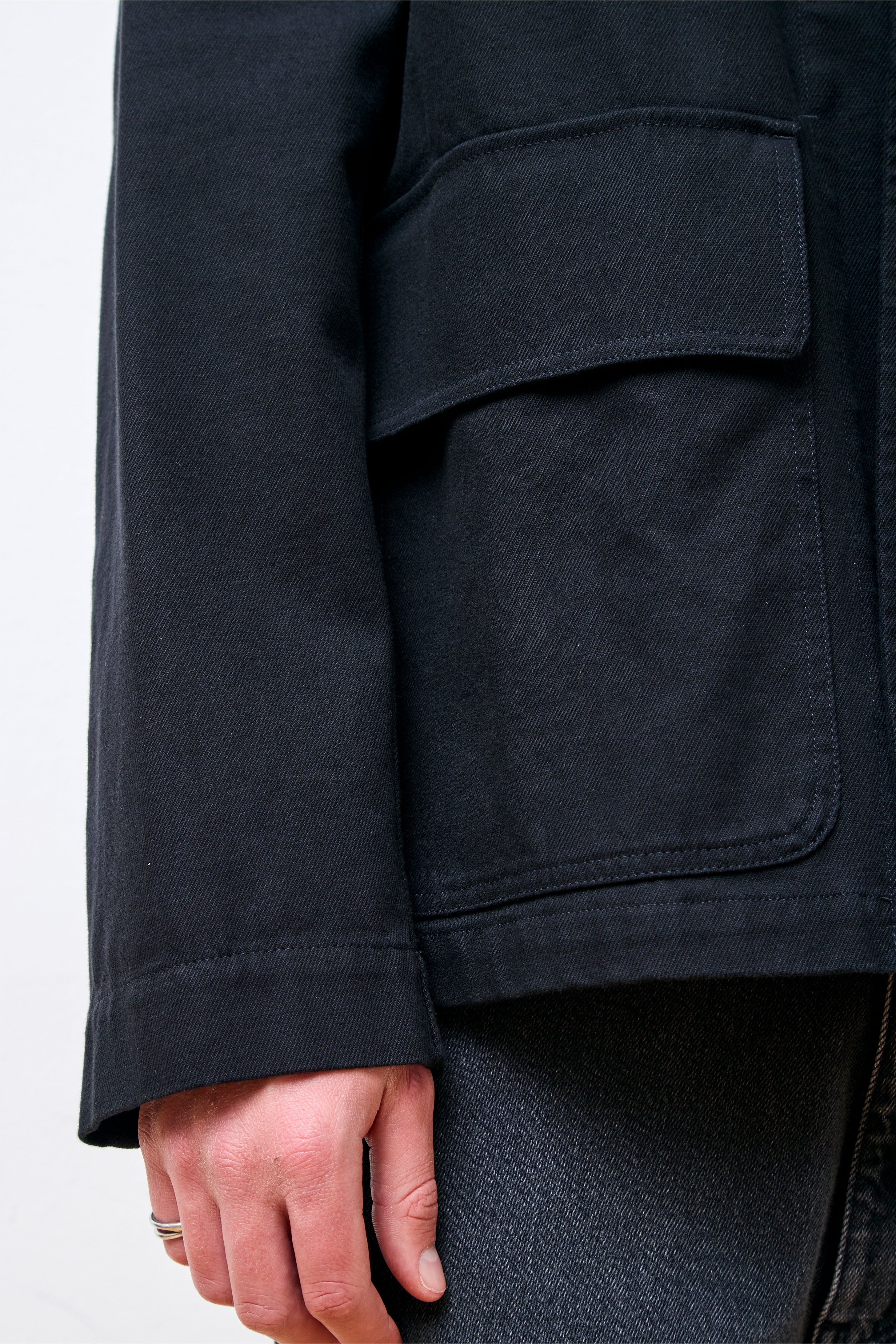 MHL Flap Pocket Blazer Off Black