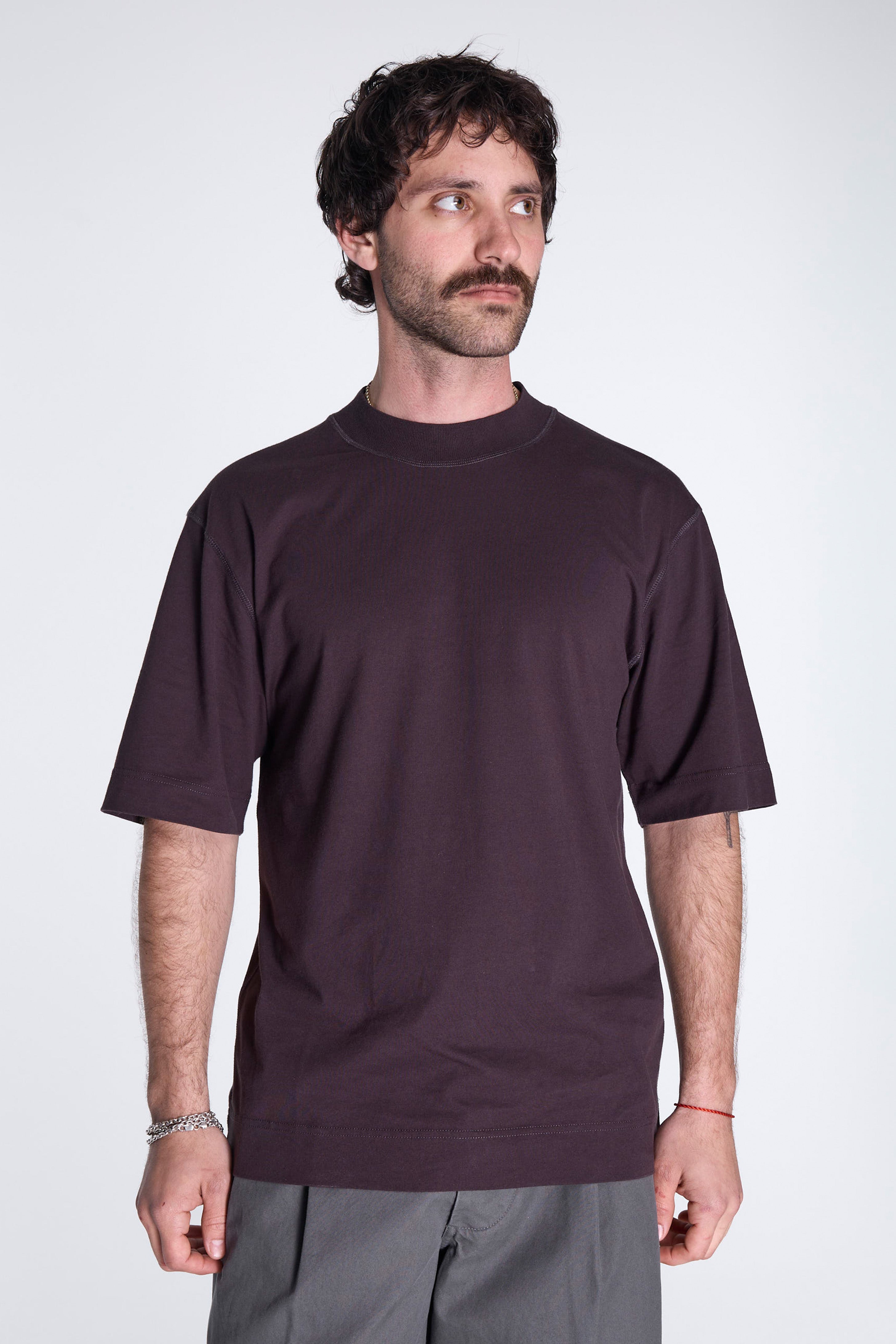 MHL Flatlock T-Shirt Mahogany