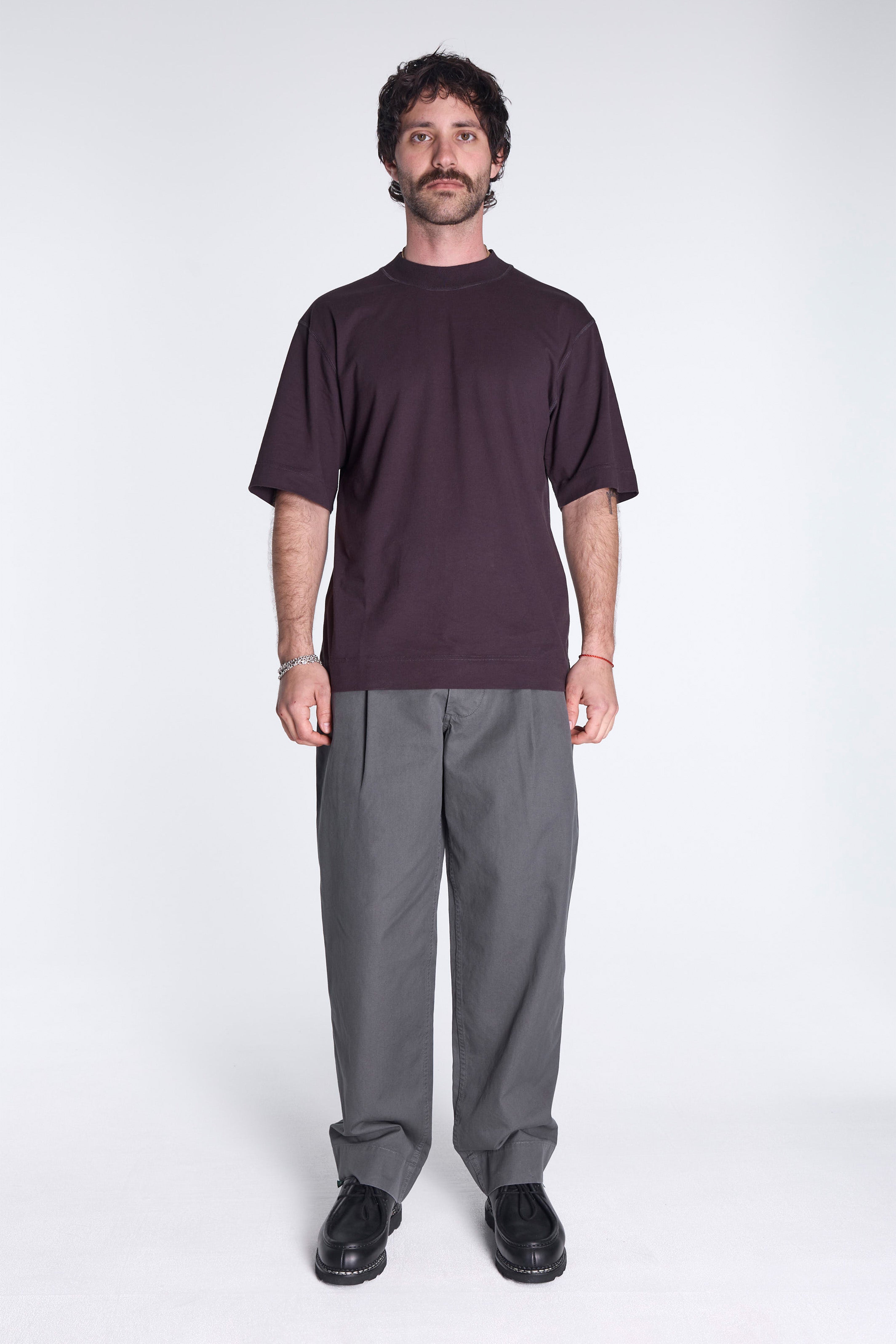 MHL Flatlock T-Shirt Mahogany