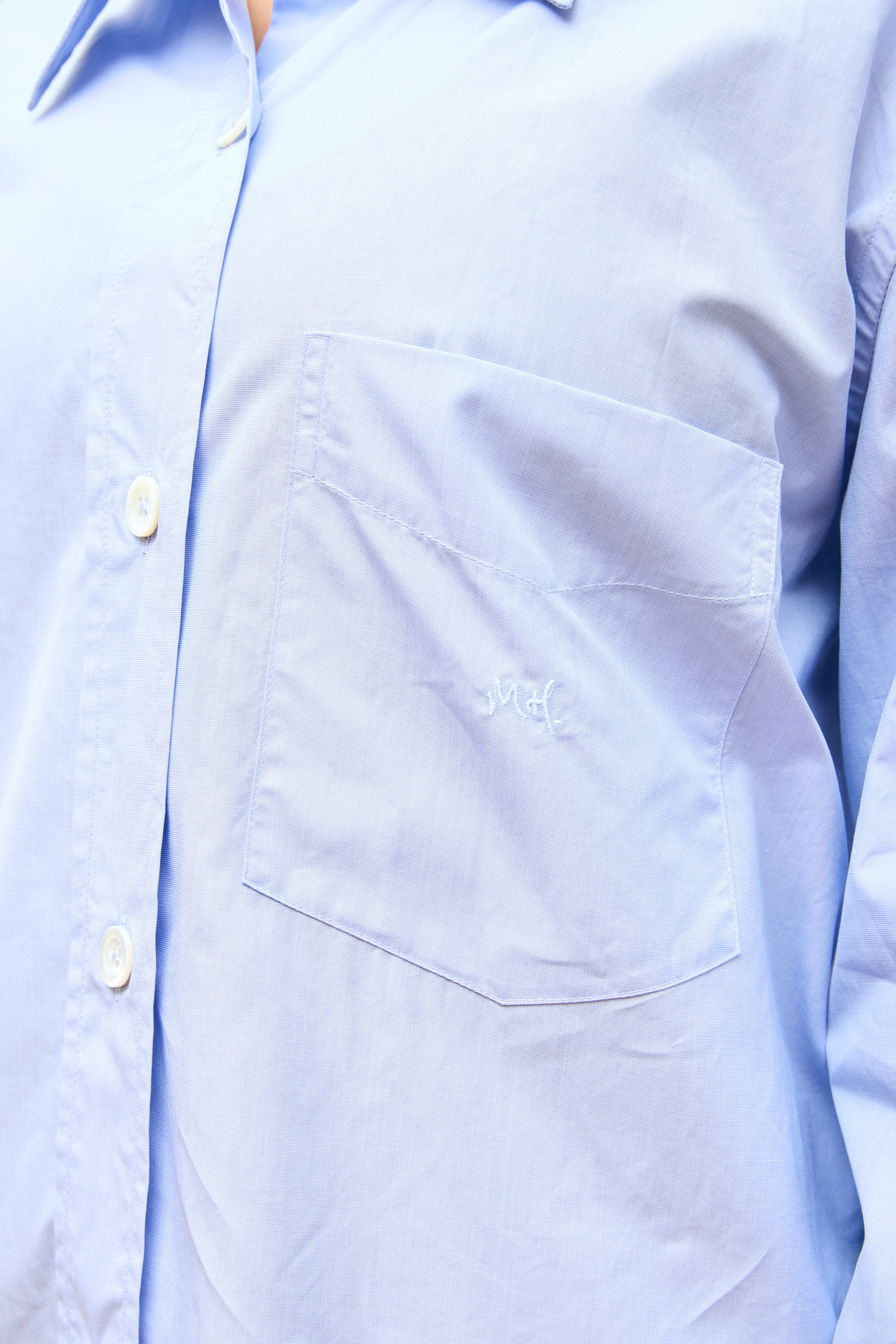 Monogram Shirt Soft Blue