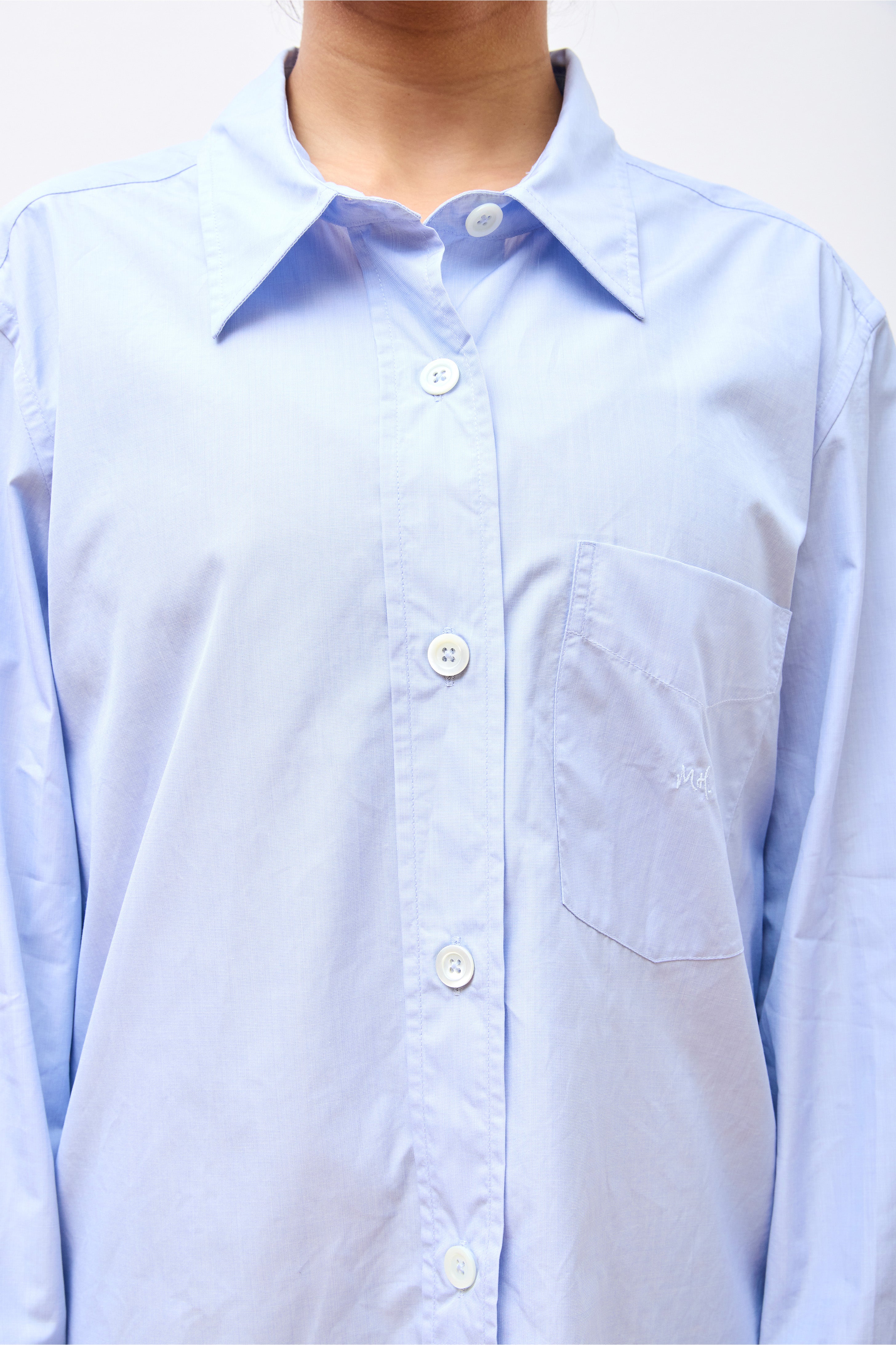 Monogram Shirt Soft Blue