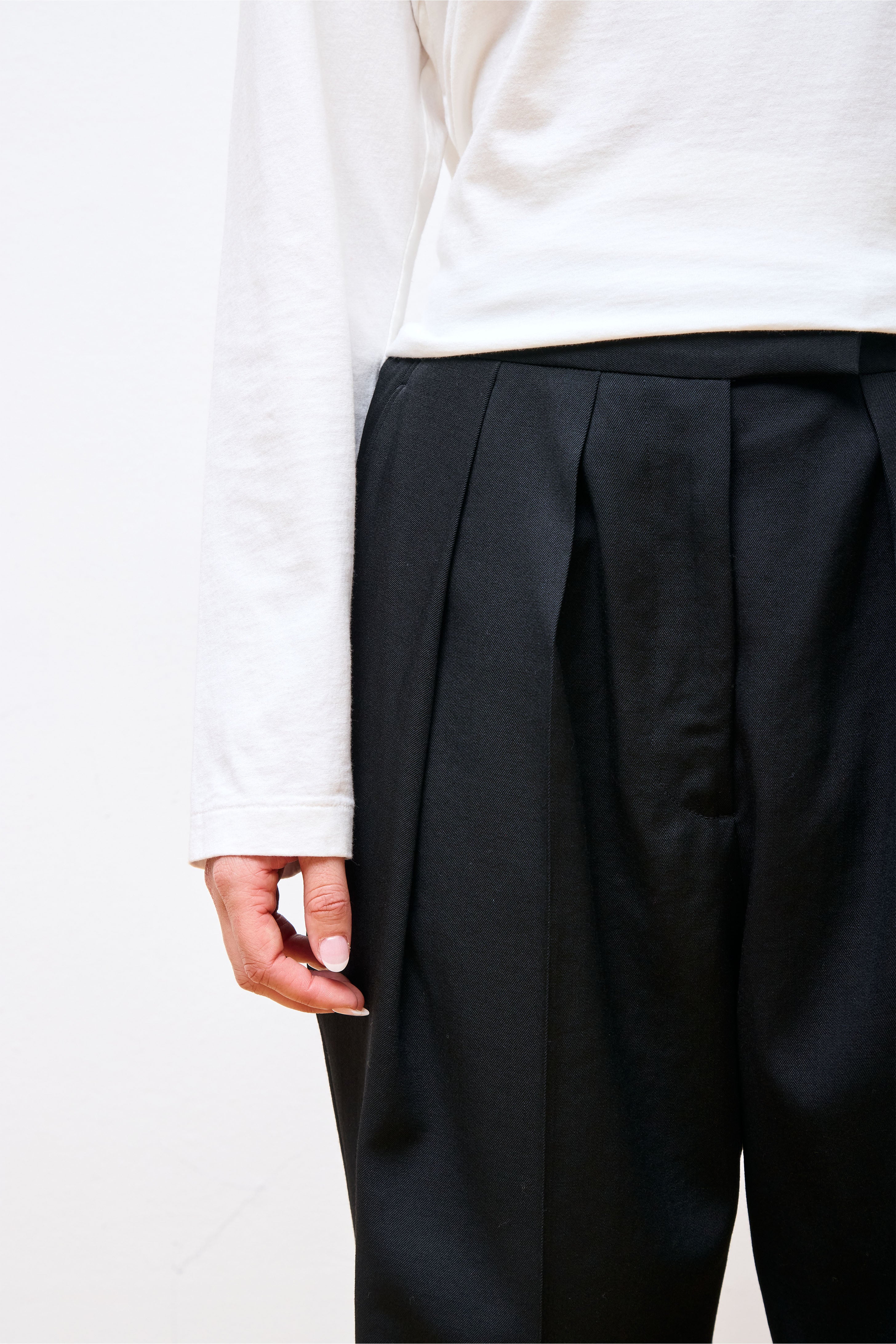 Loose Leg Trouser Black