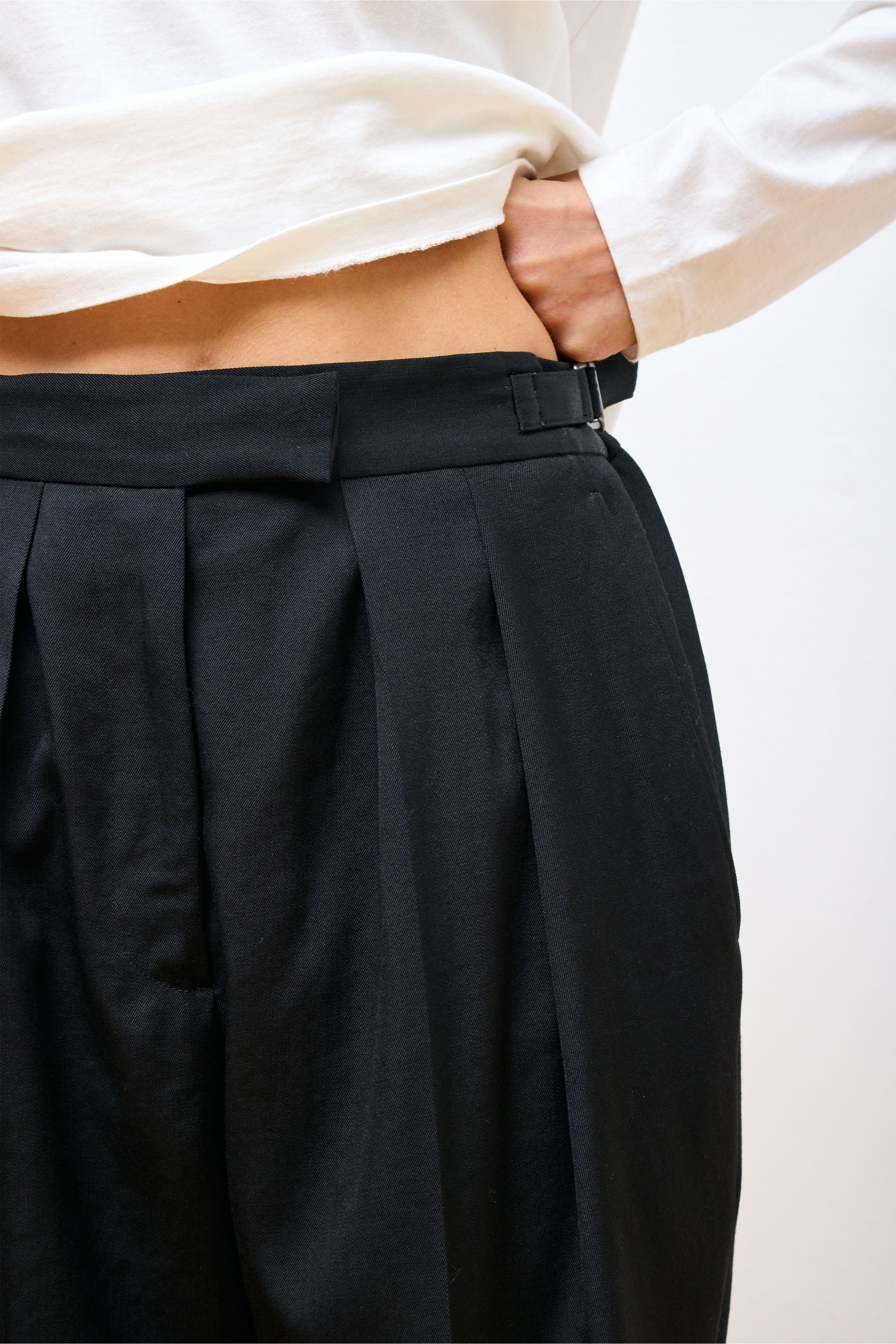 Loose Leg Trouser Black