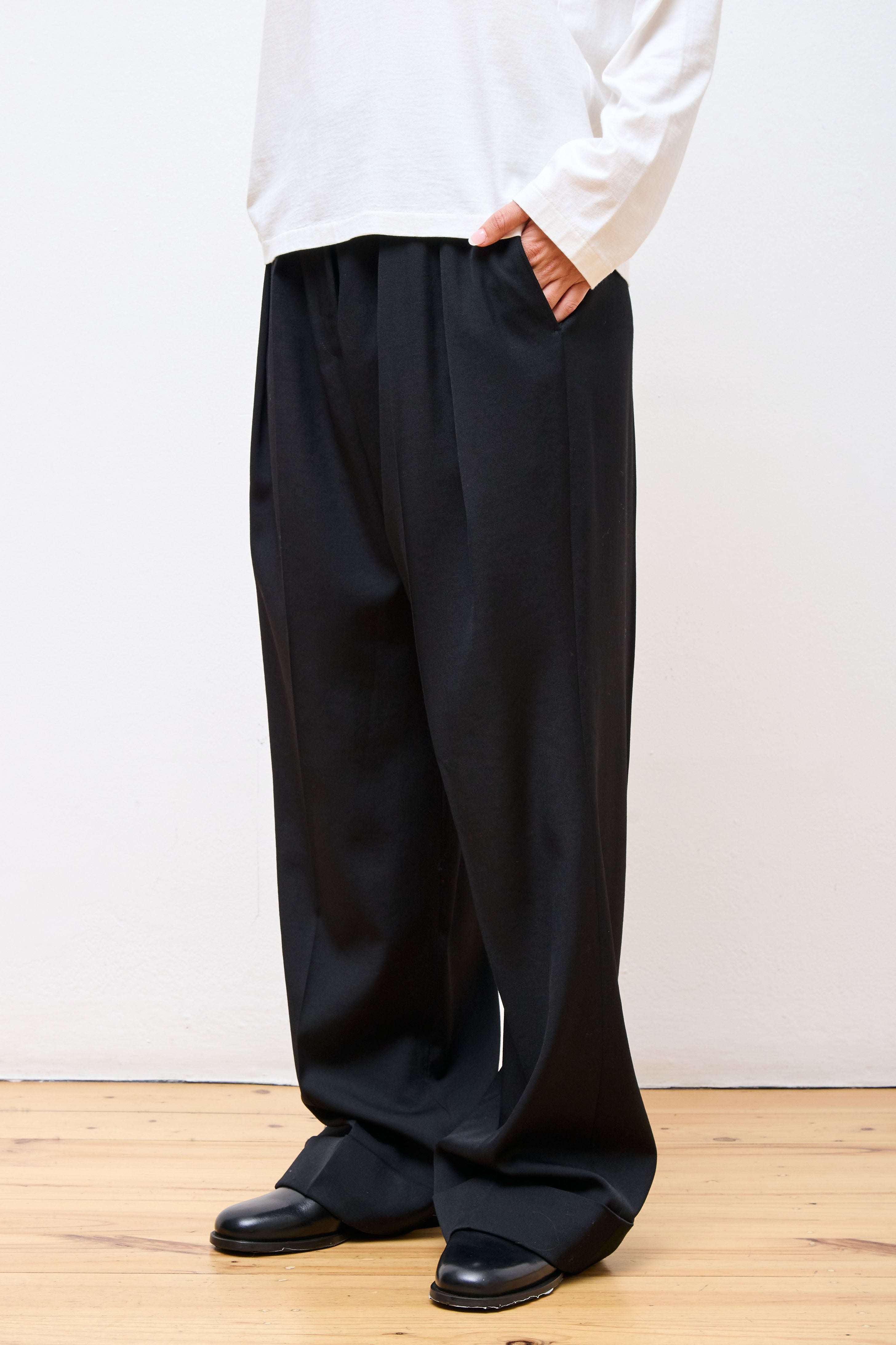 Loose Leg Trouser Black