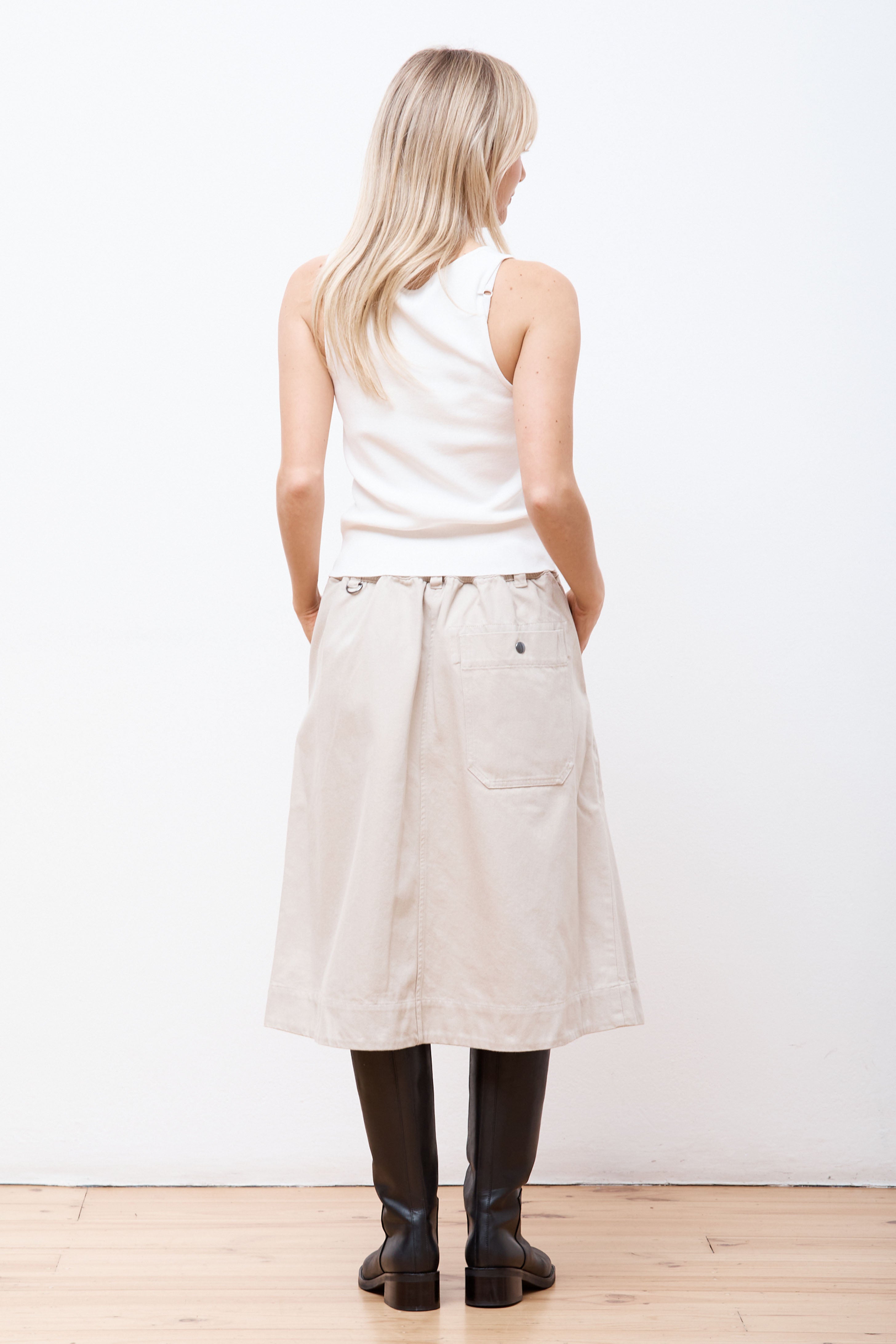 MHL Panelled Scout Skirt Putty