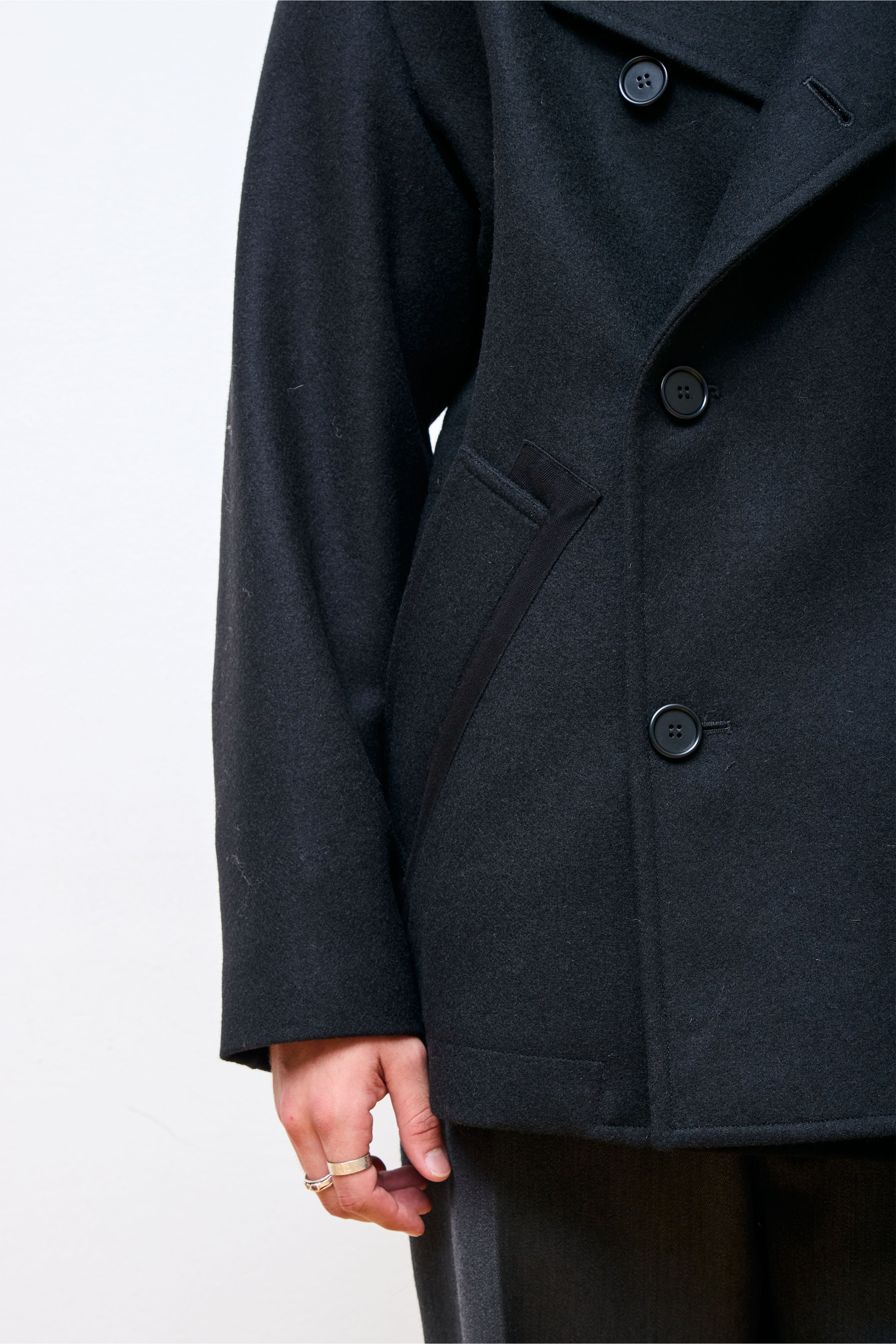 MHL Pea Coat Black