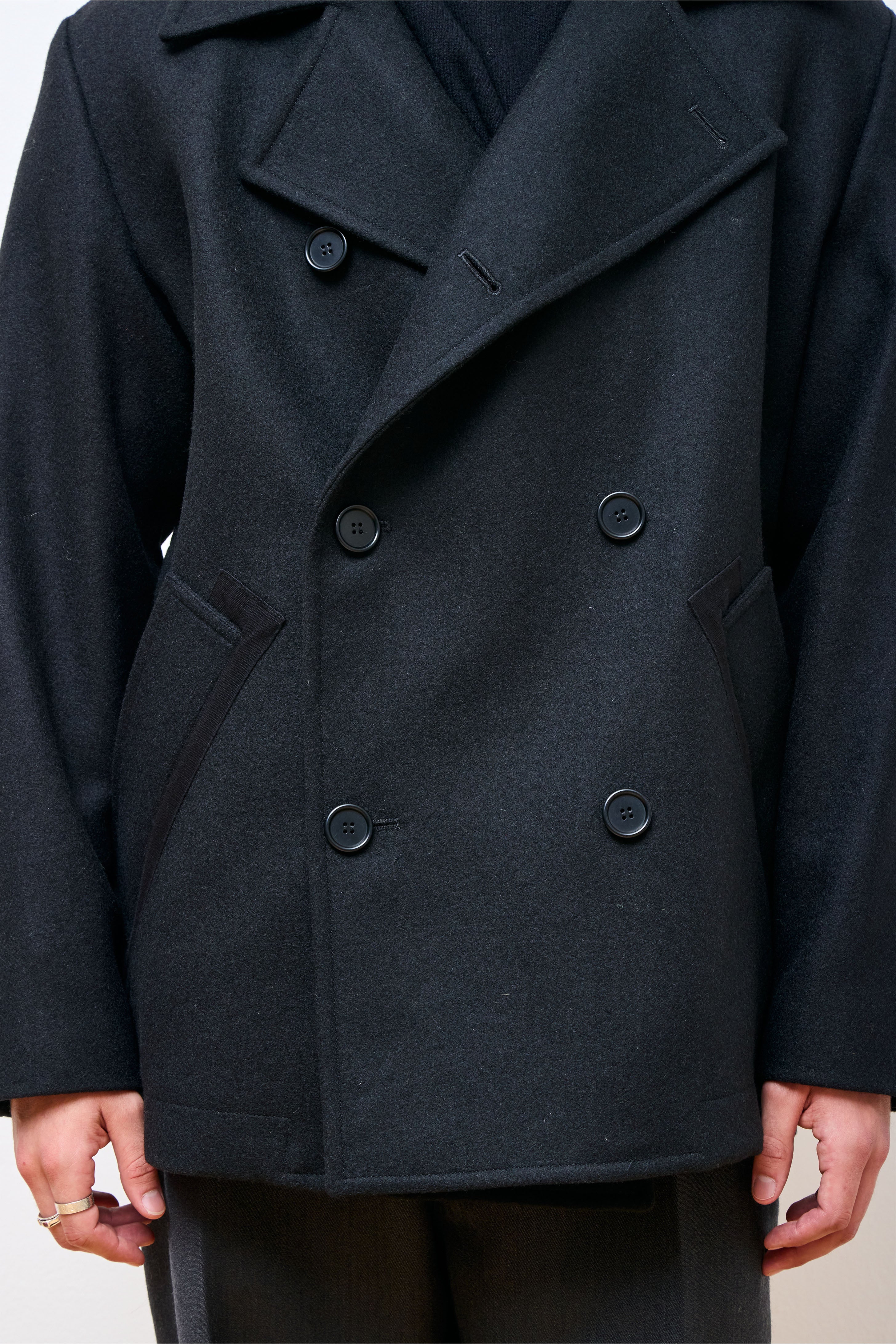 MHL Pea Coat Black