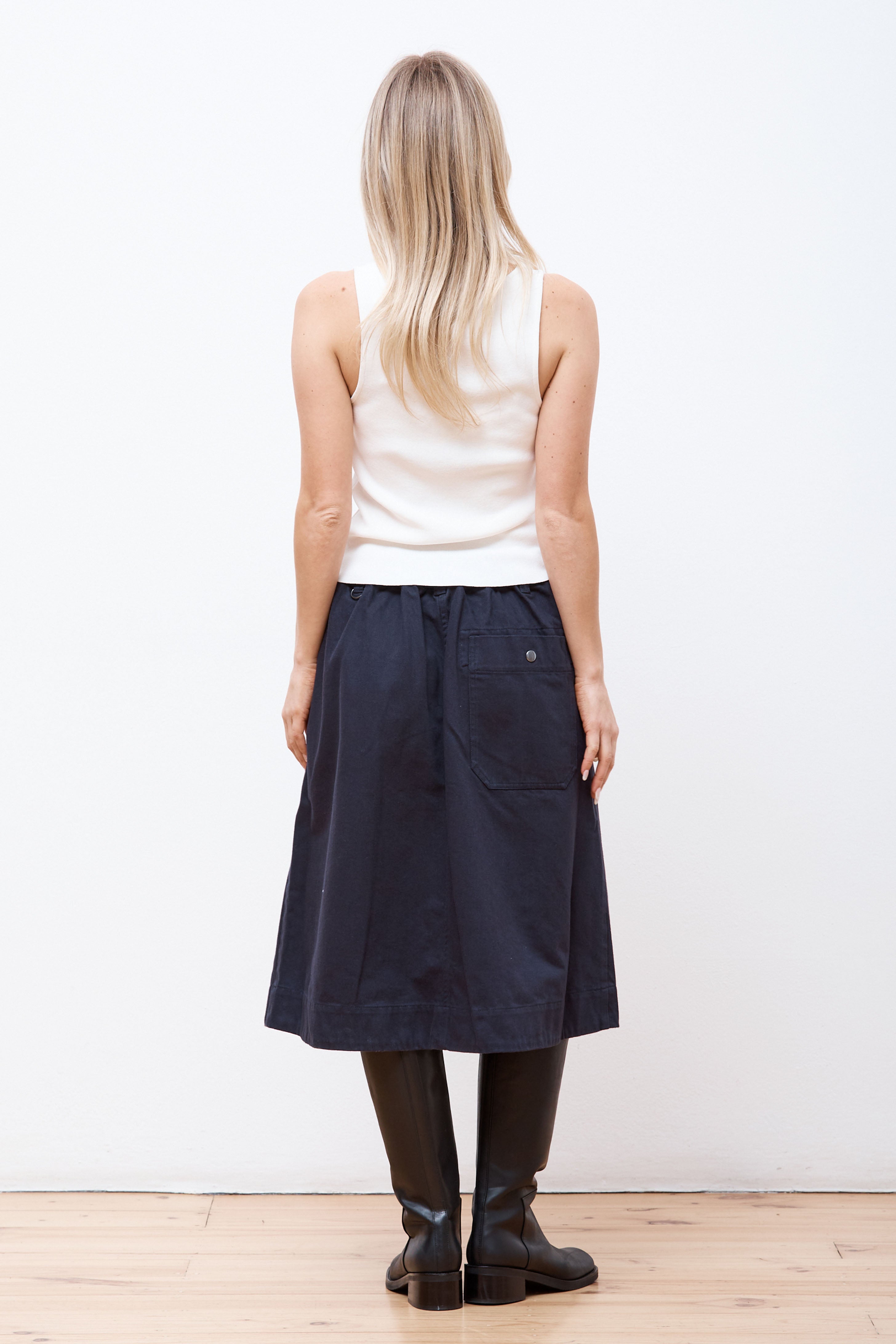 MHL Panelled Scout Skirt Ink