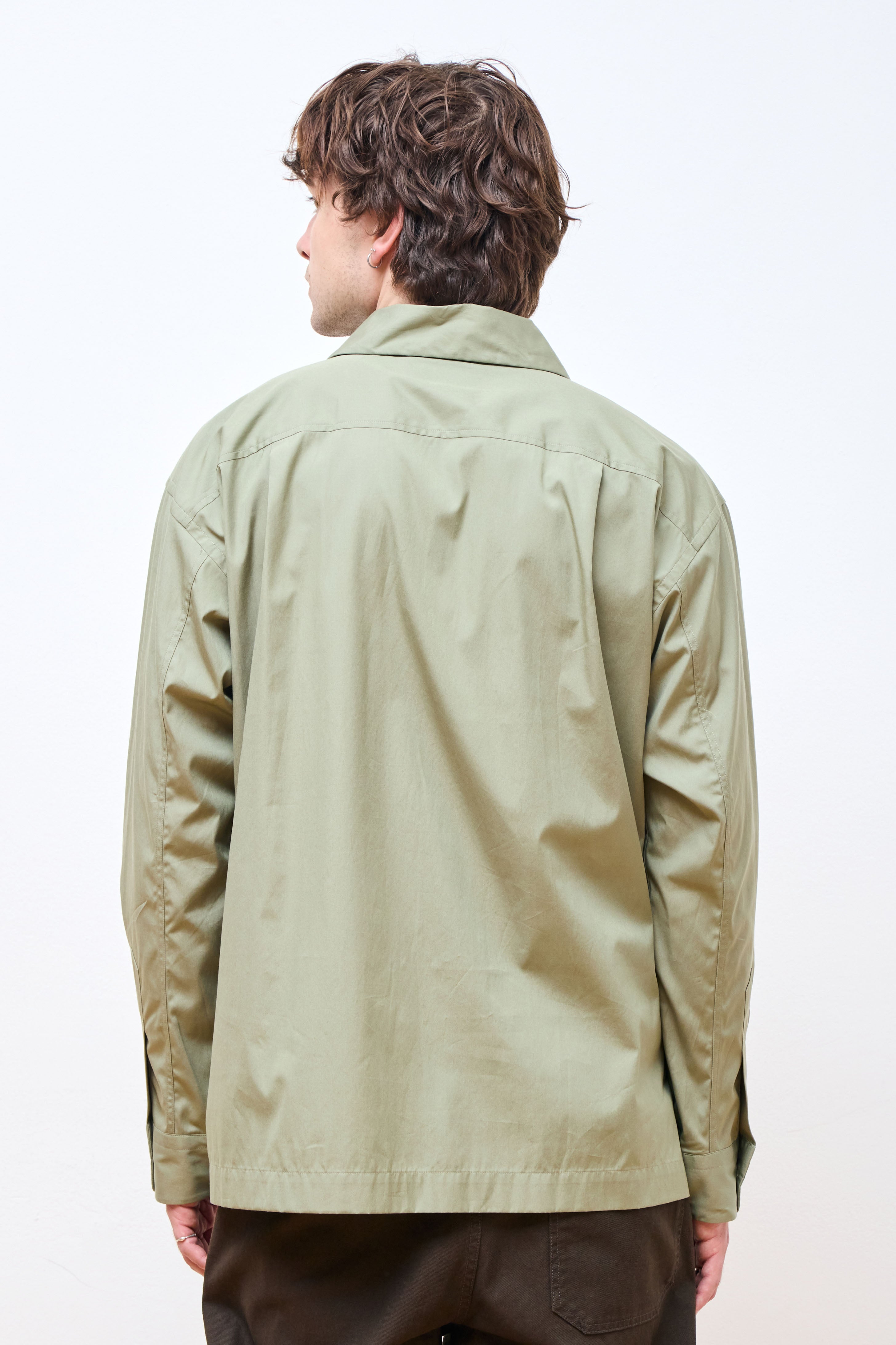 Raised Placket Shirt Faded Green