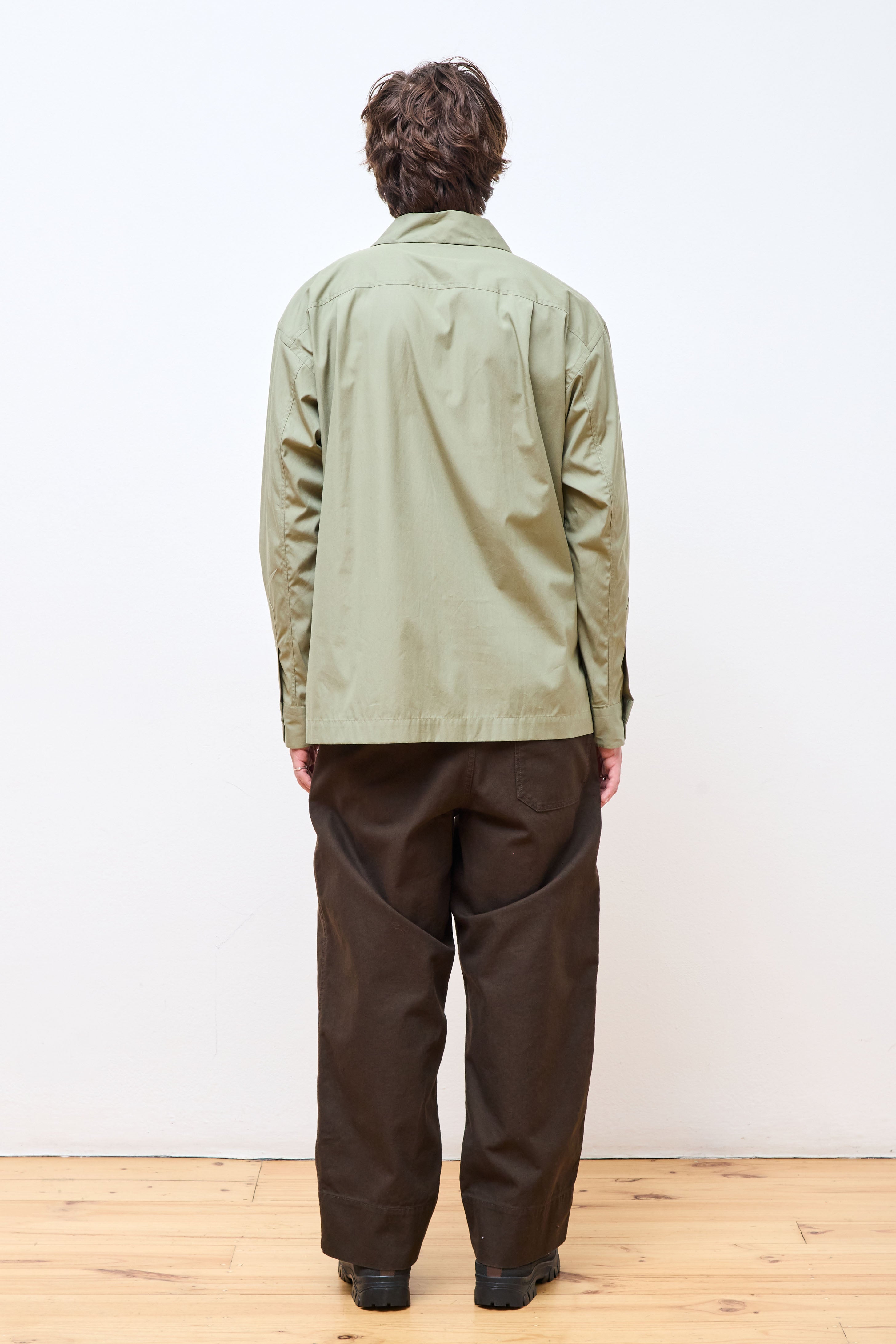 Raised Placket Shirt Faded Green