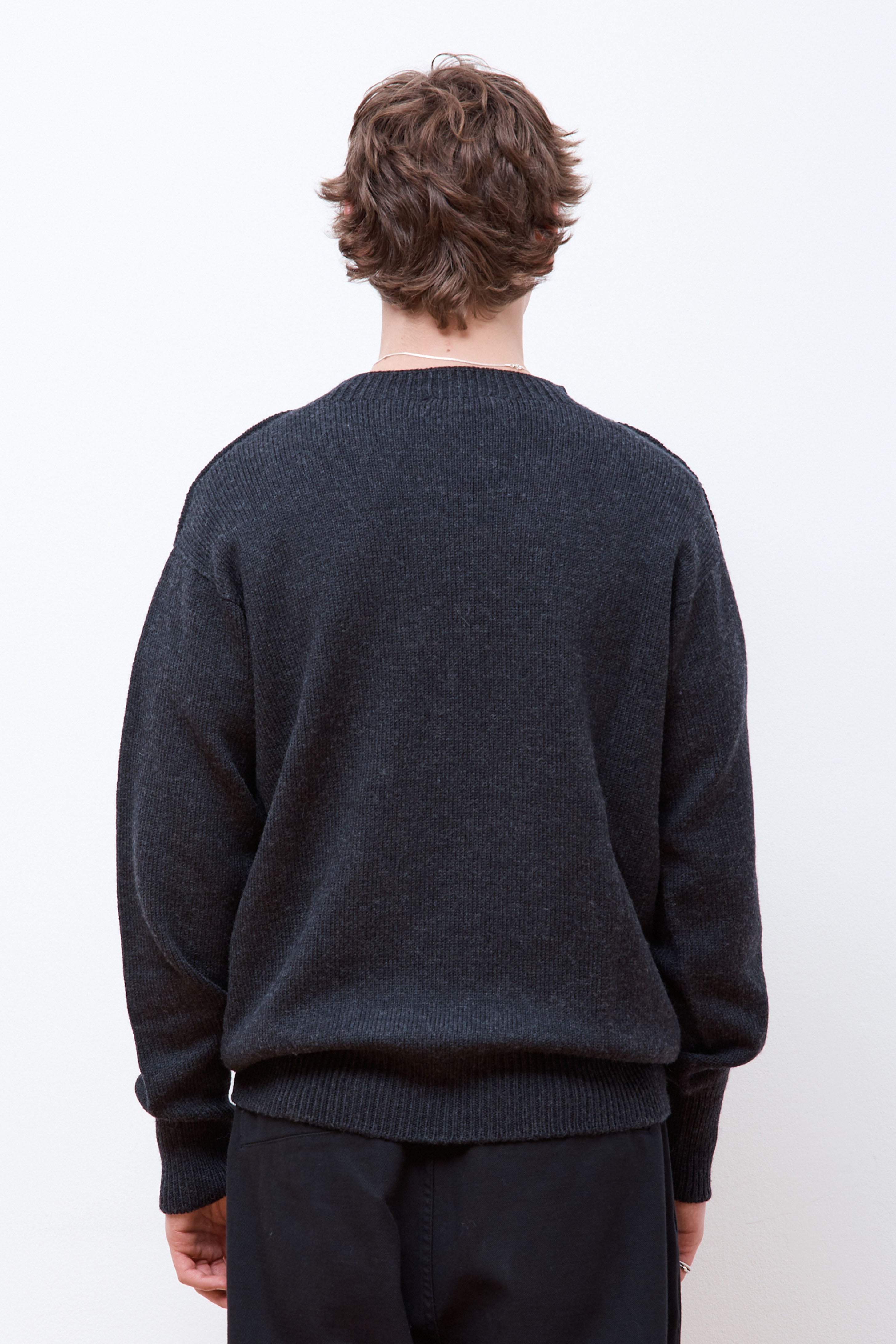 Knitted Sweatshirt Charcoal