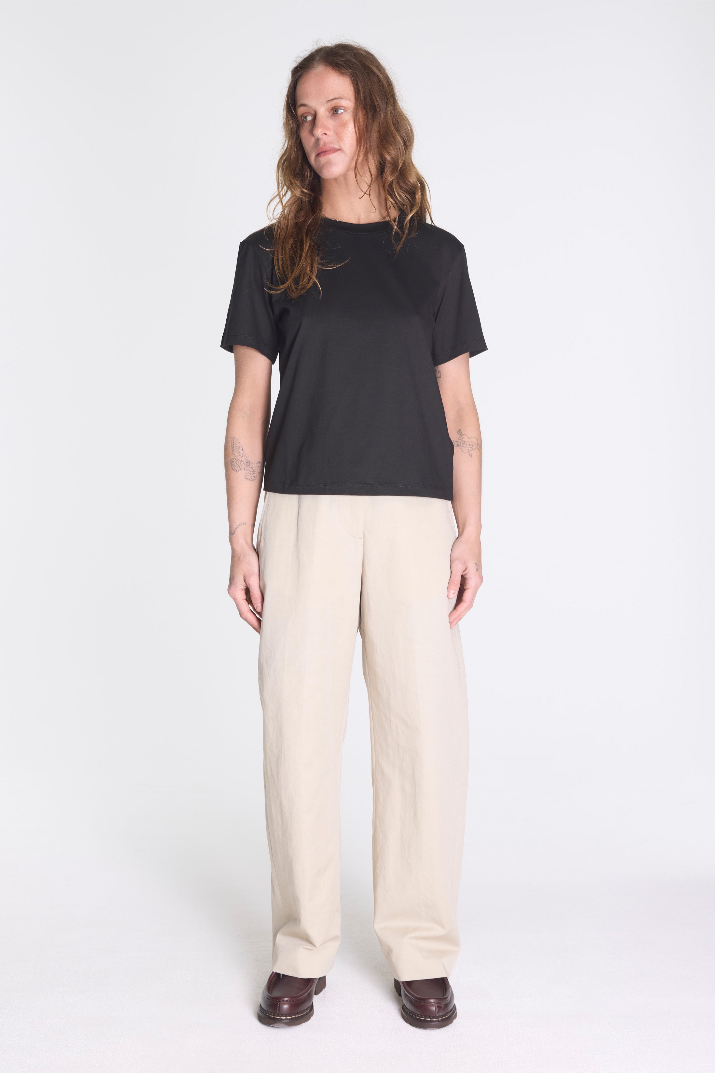 Womens Boys T-Shirt Black