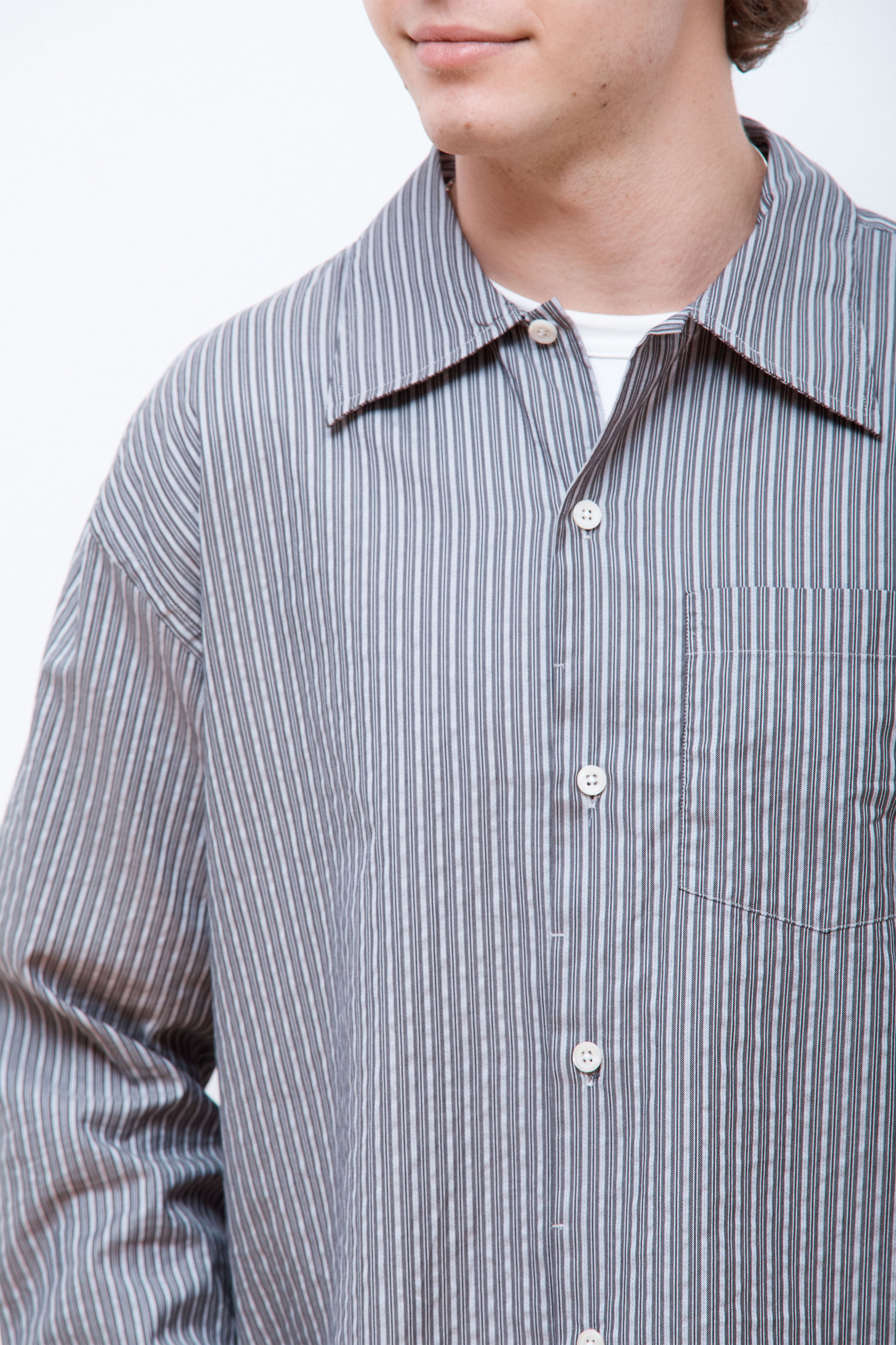 Frame Shirt Grey Stripe