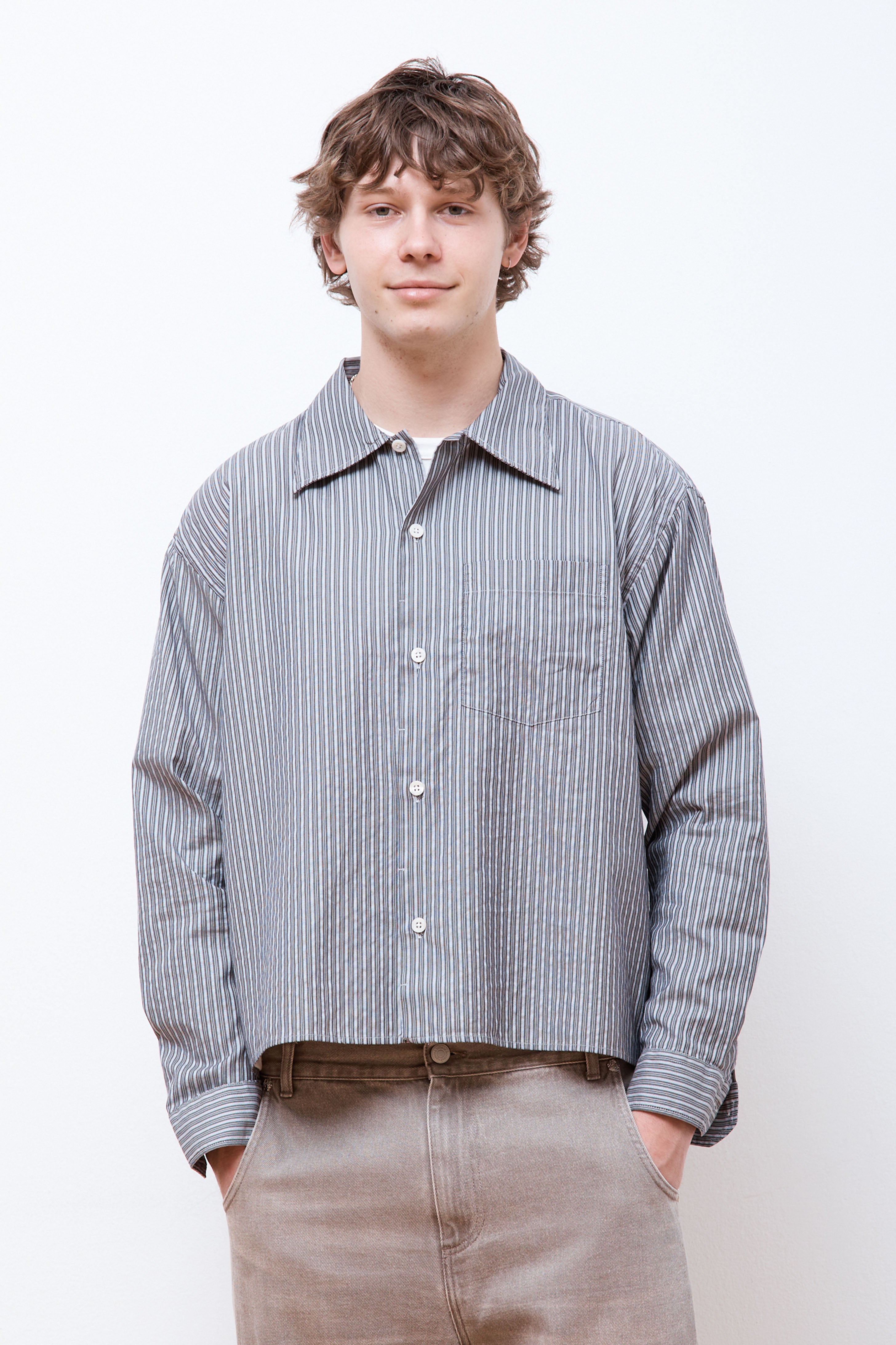 Frame Shirt Grey Stripe