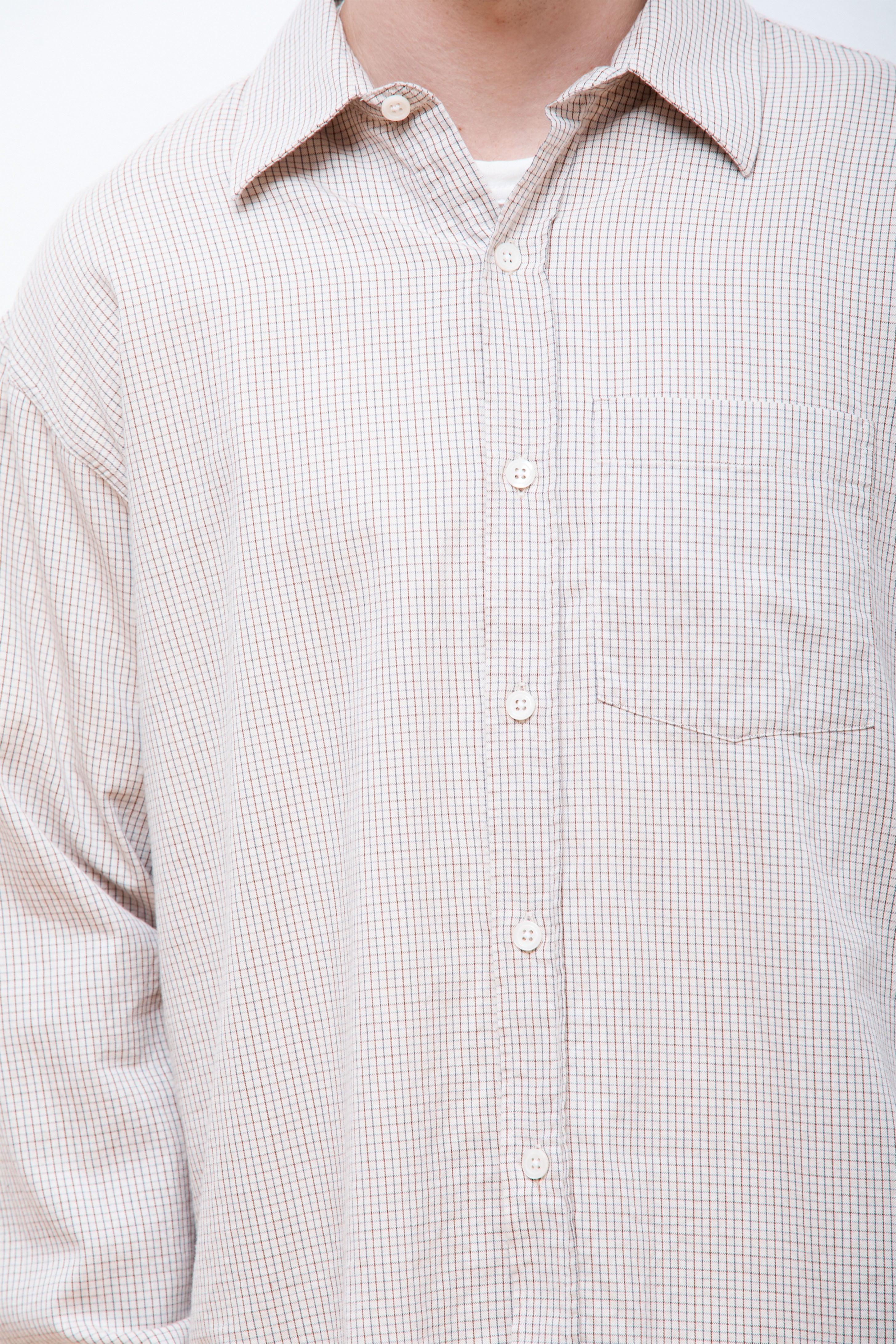 Executive Shirt Beige Check