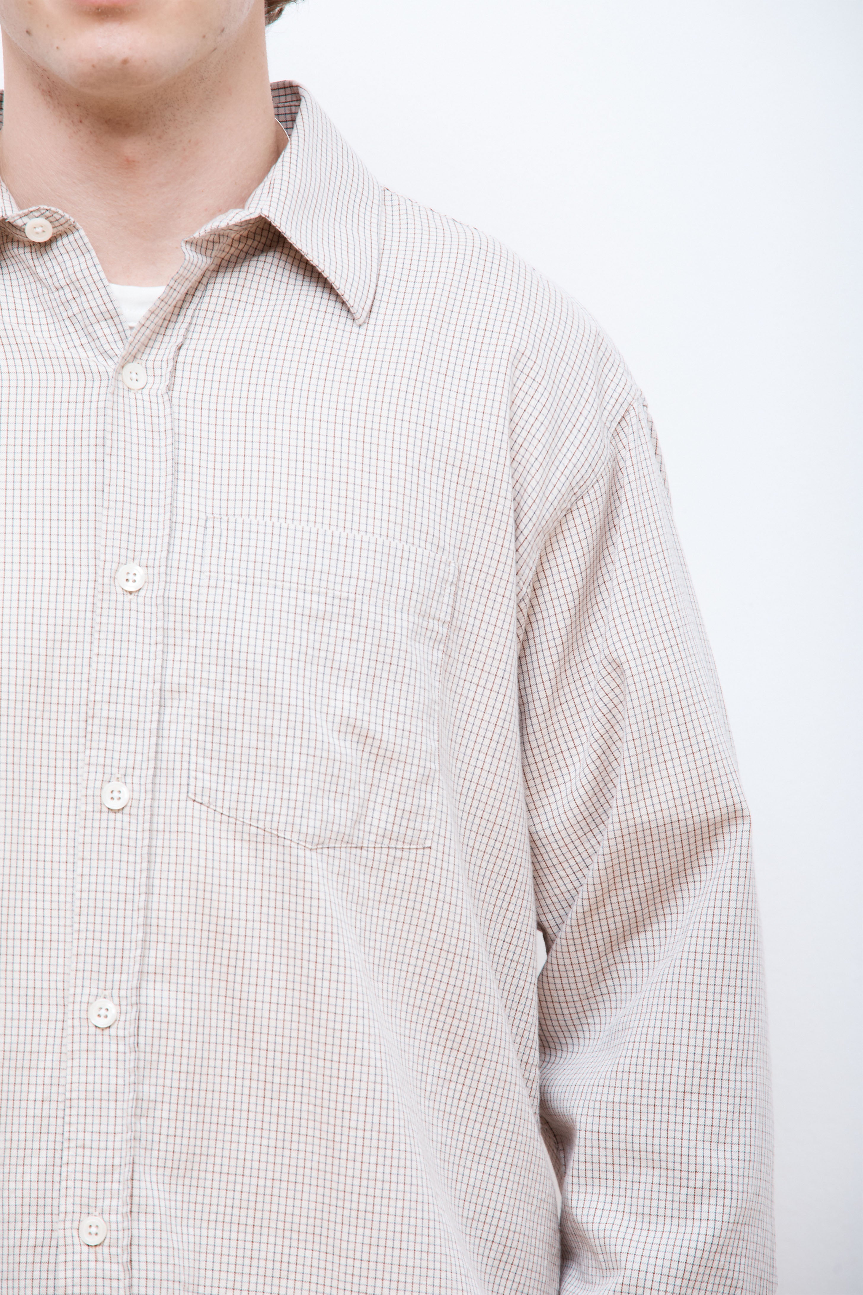 Executive Shirt Beige Check