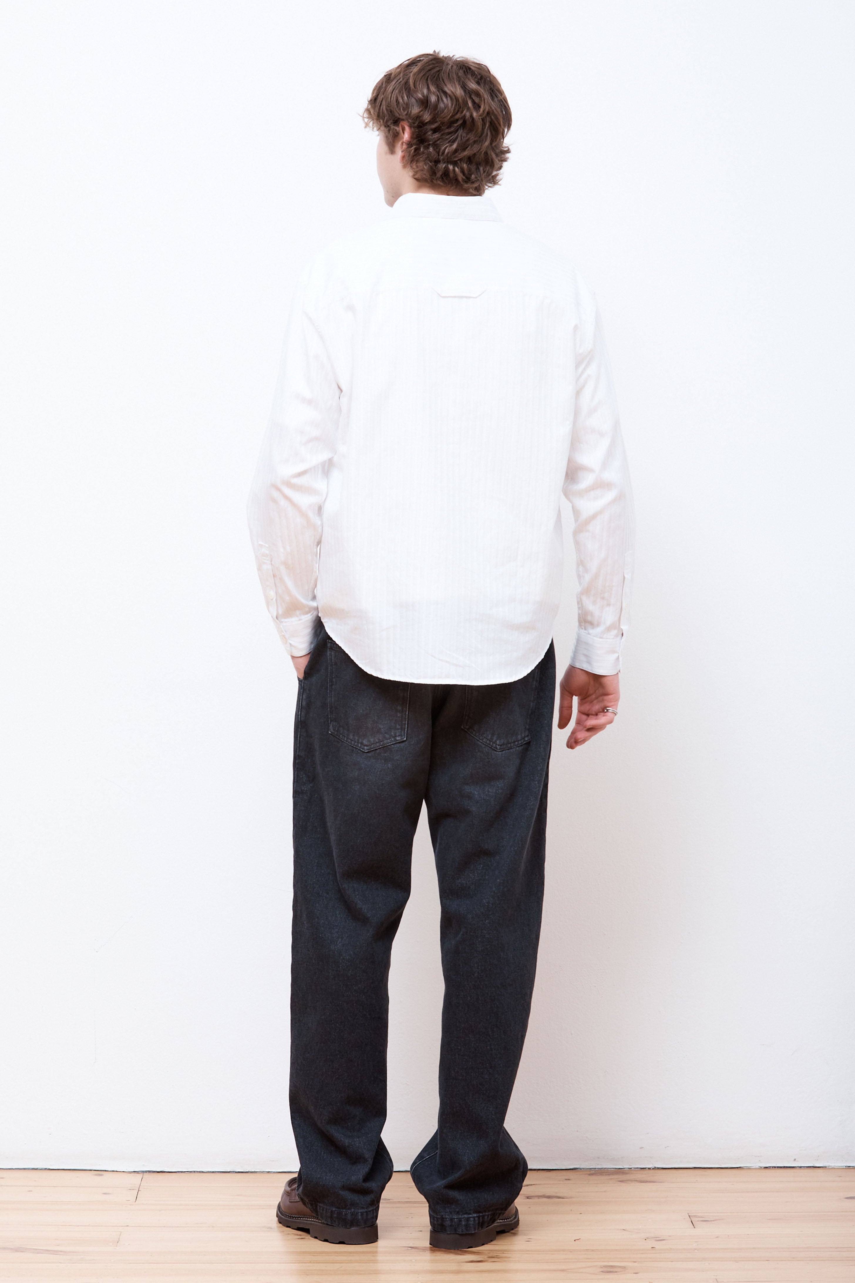 Common Shirt Fancy White stripe