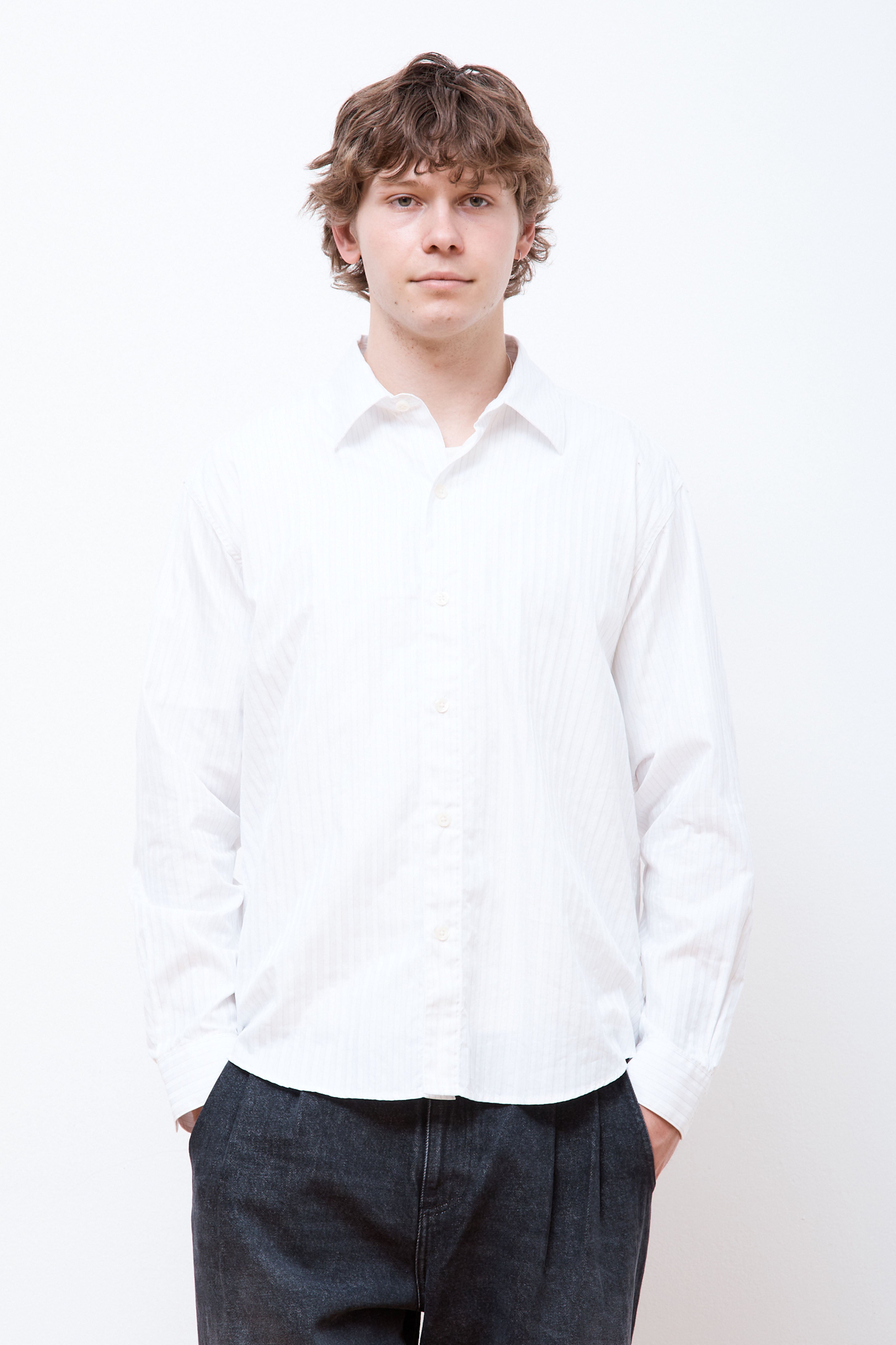 Common Shirt Fancy White stripe