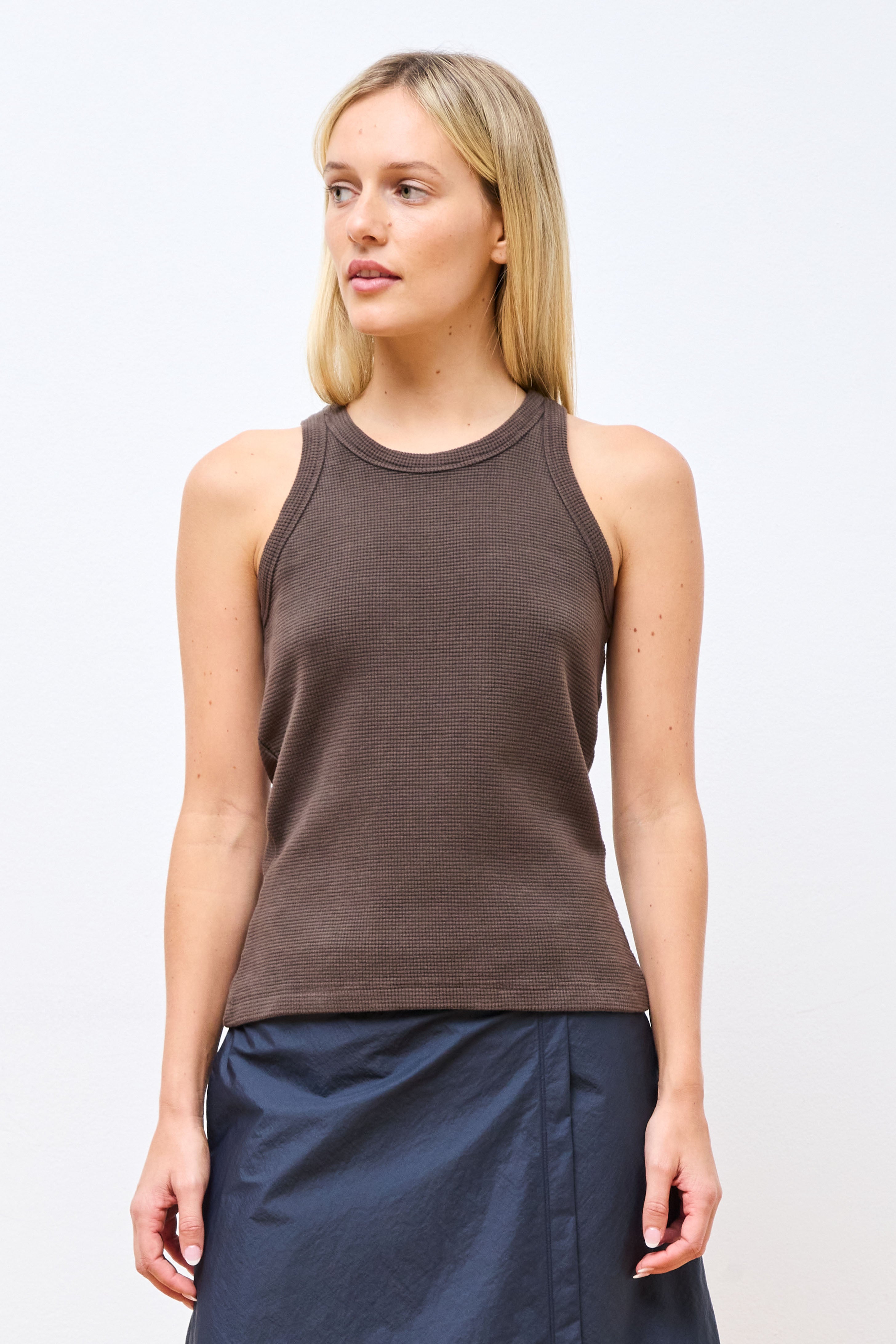 Leisure Tank Top Dark Brown