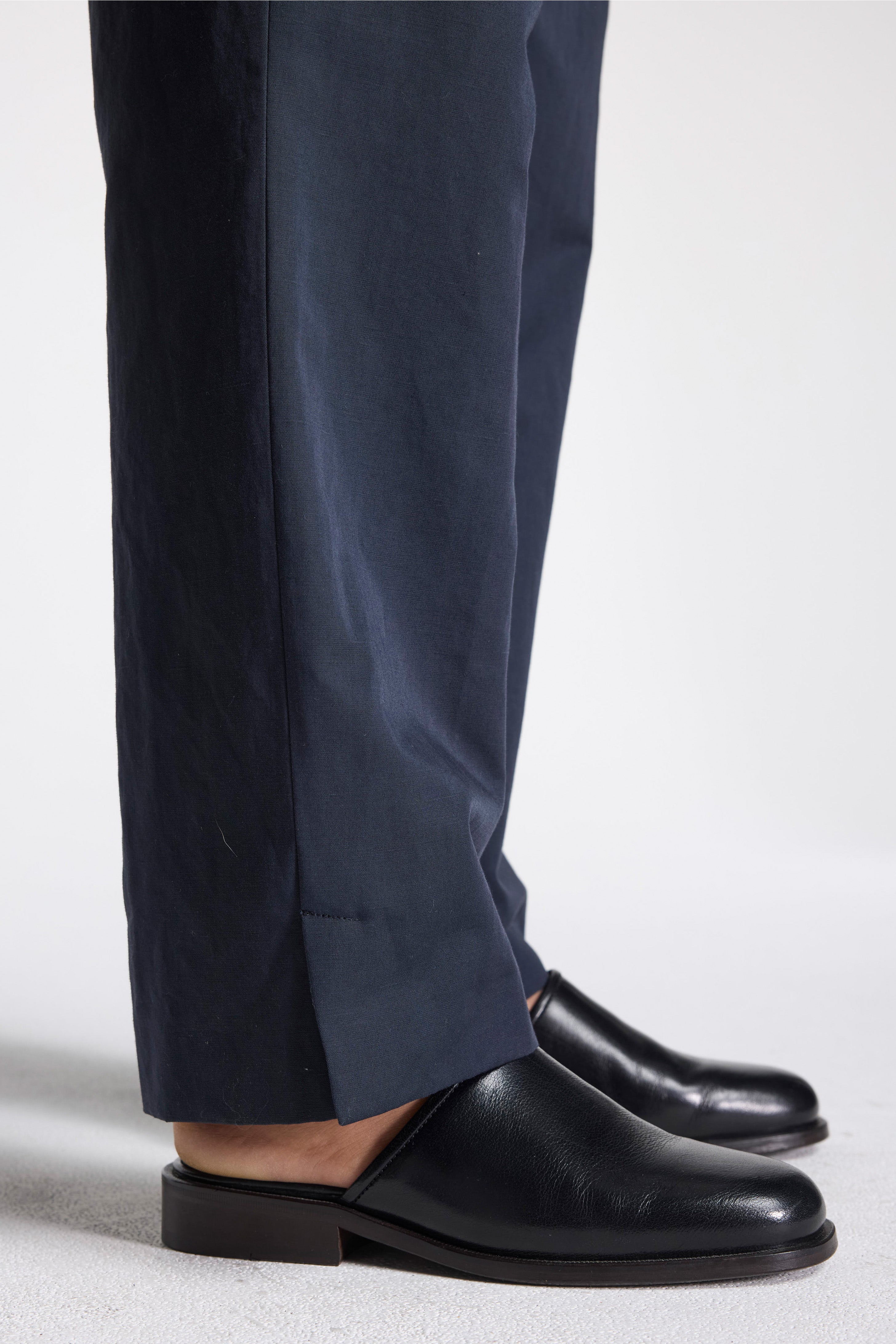 Midi Waist Crop Trouser Midnight
