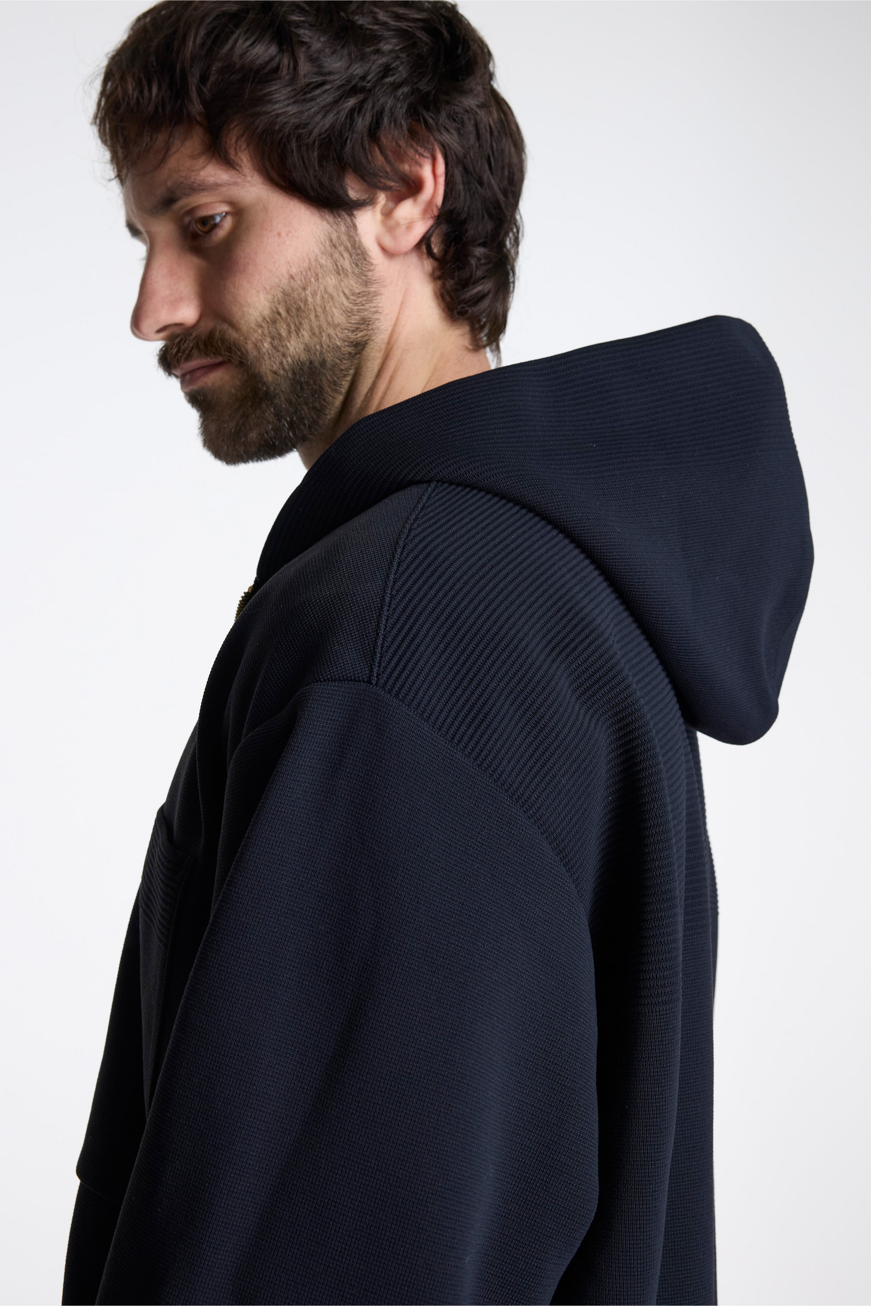 Milan Hoodie Jacket Black