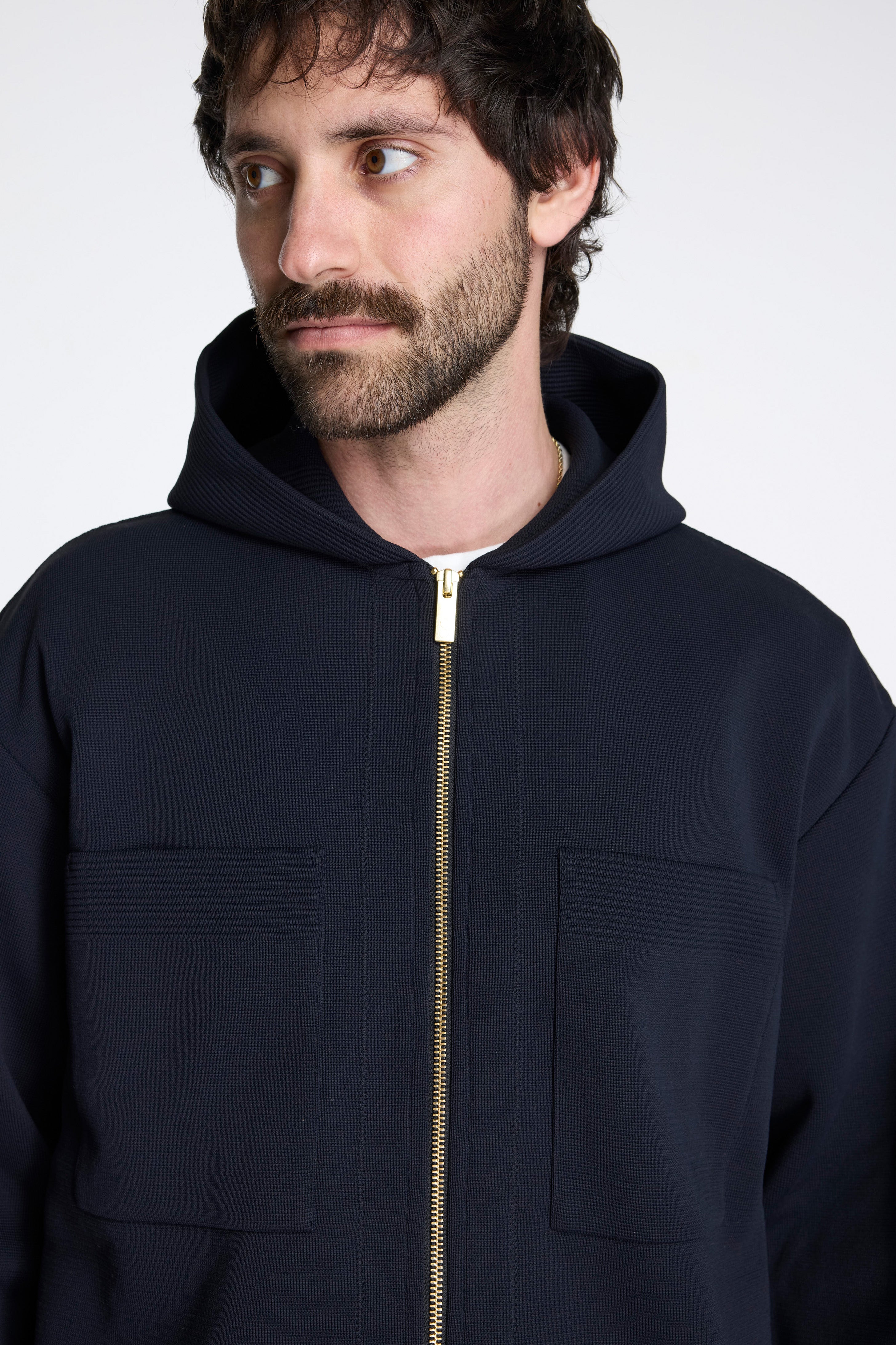 Milan Hoodie Jacket Black