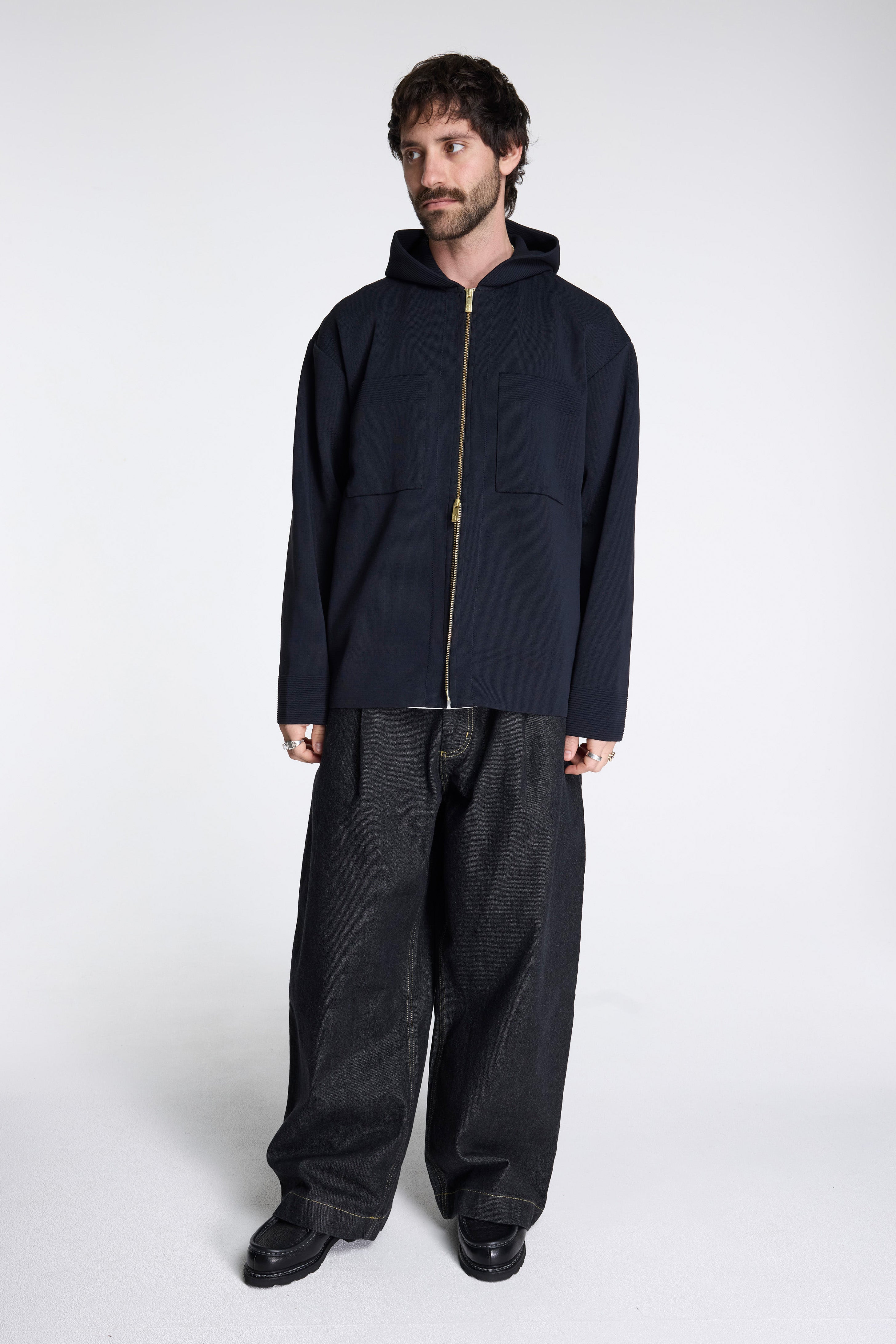 Milan Hoodie Jacket Black